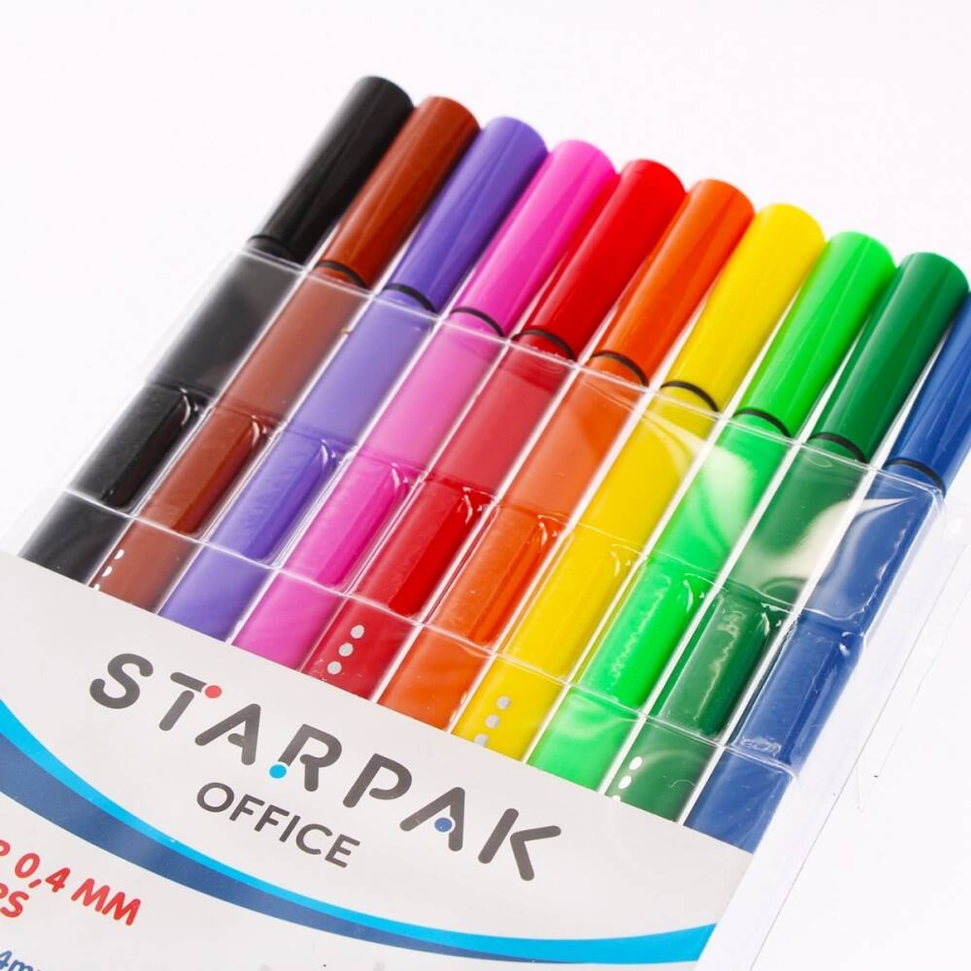 

Cienkopisy 10 kolorów okrągłe 0,4 mm STARPAK 426501