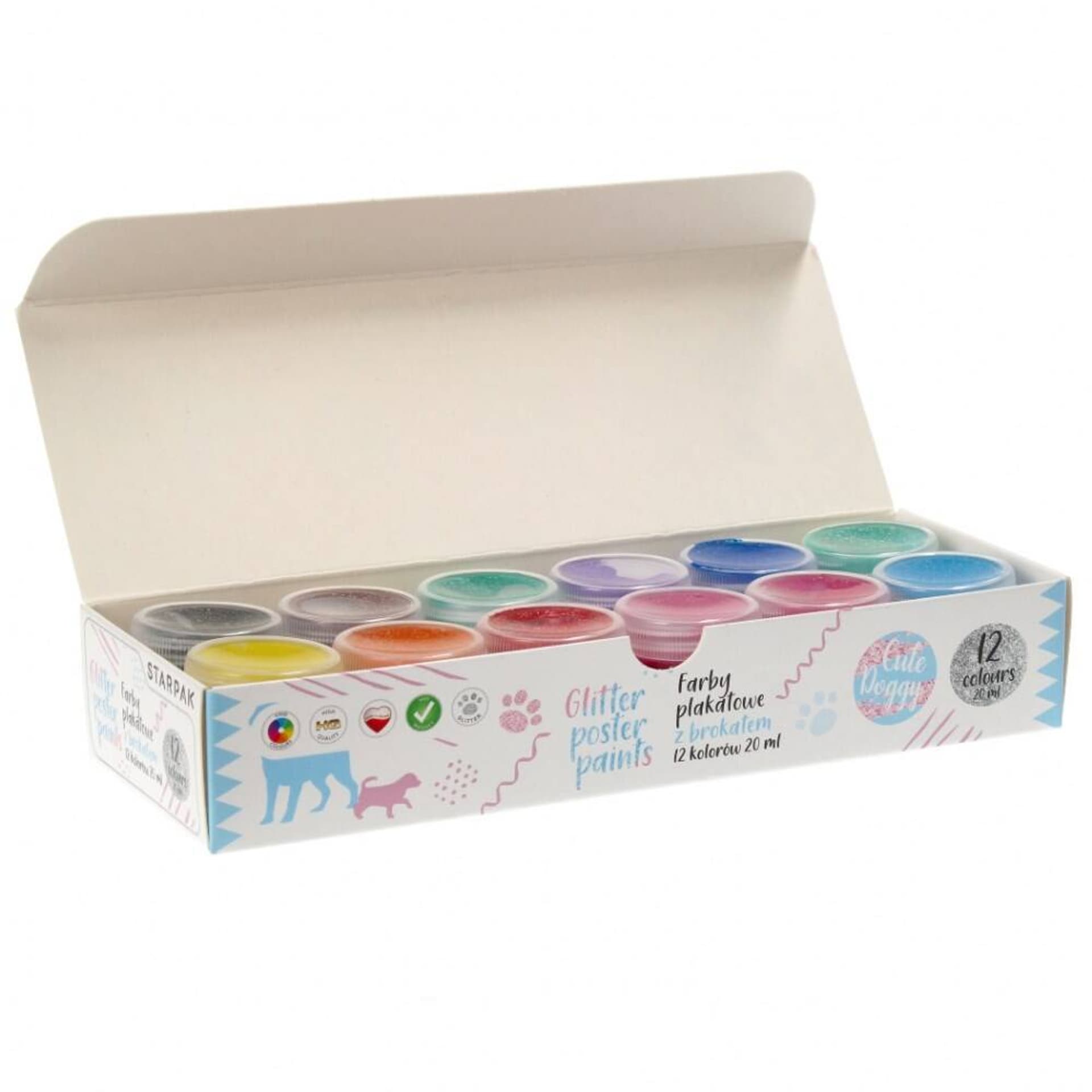 

Farby plakatowe 12kol. 20ml Cut Piesek BR FOL STARPAK 472917