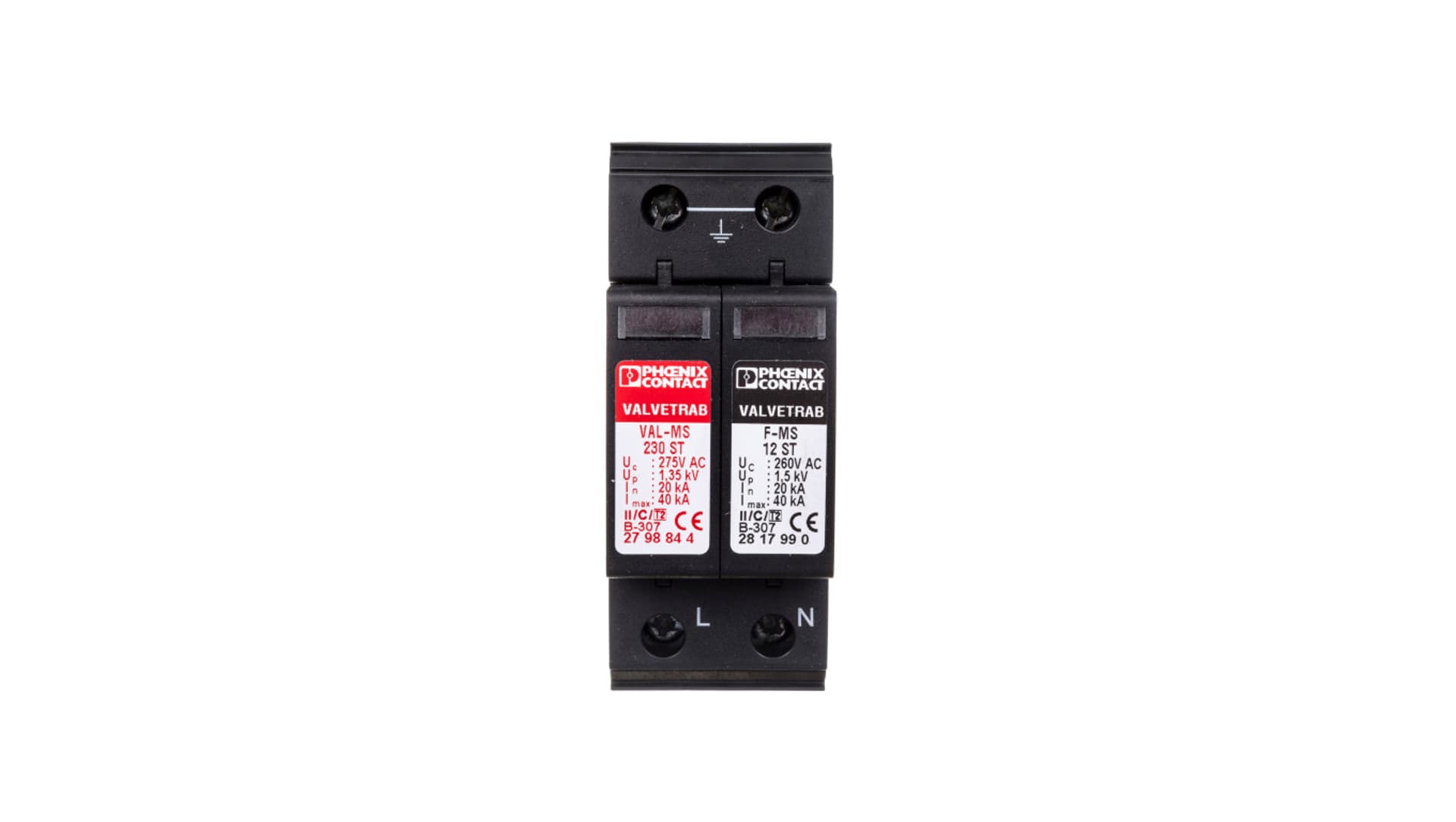 

Ogranicznik przepięć C Typ 2 2P 2 20kA VAL-MS 230/1+1 2804429