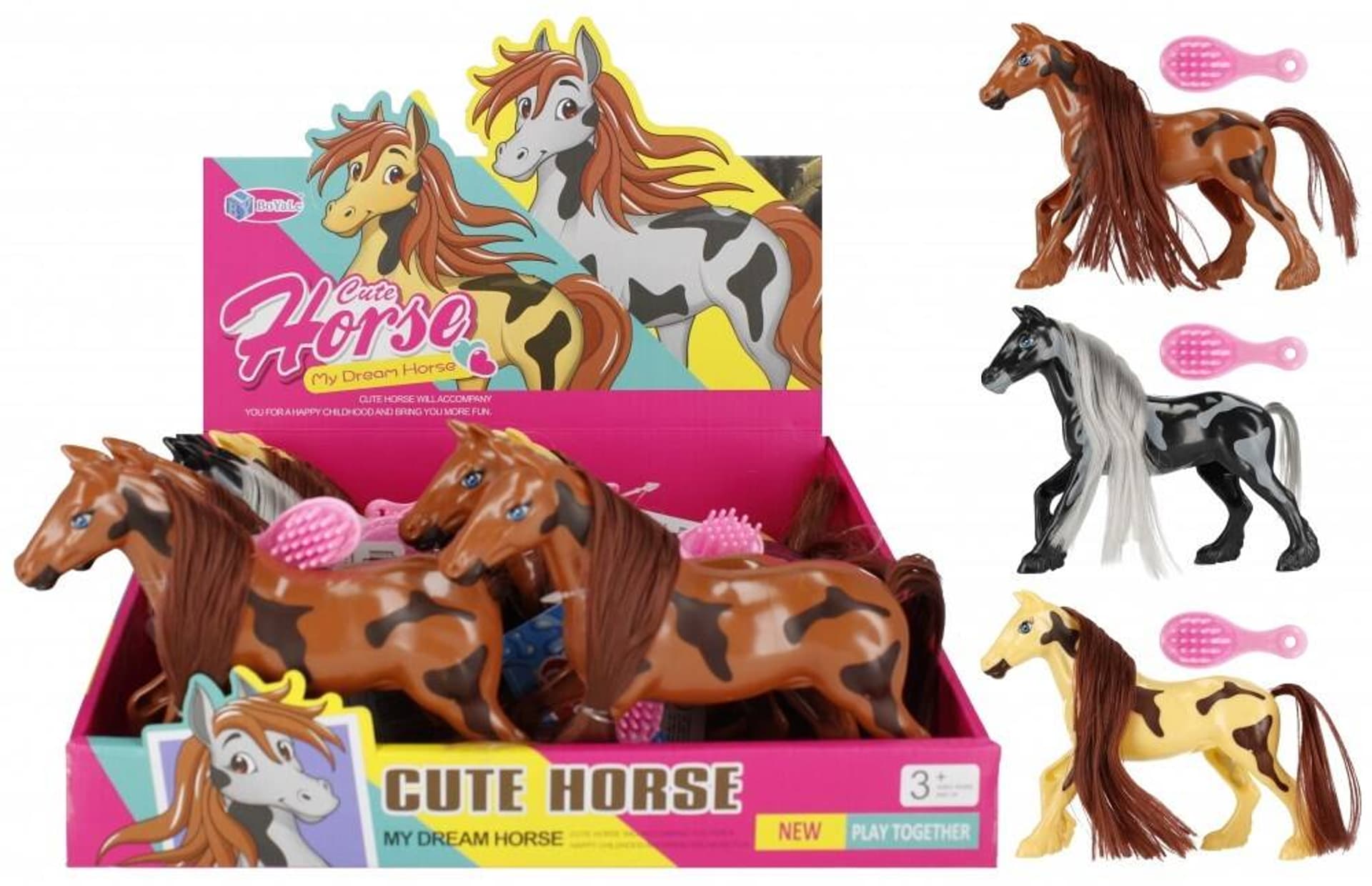 

KONIK 14 CM AKCESORIA SZCZOTKA DŁUGA GRZYWA OGON