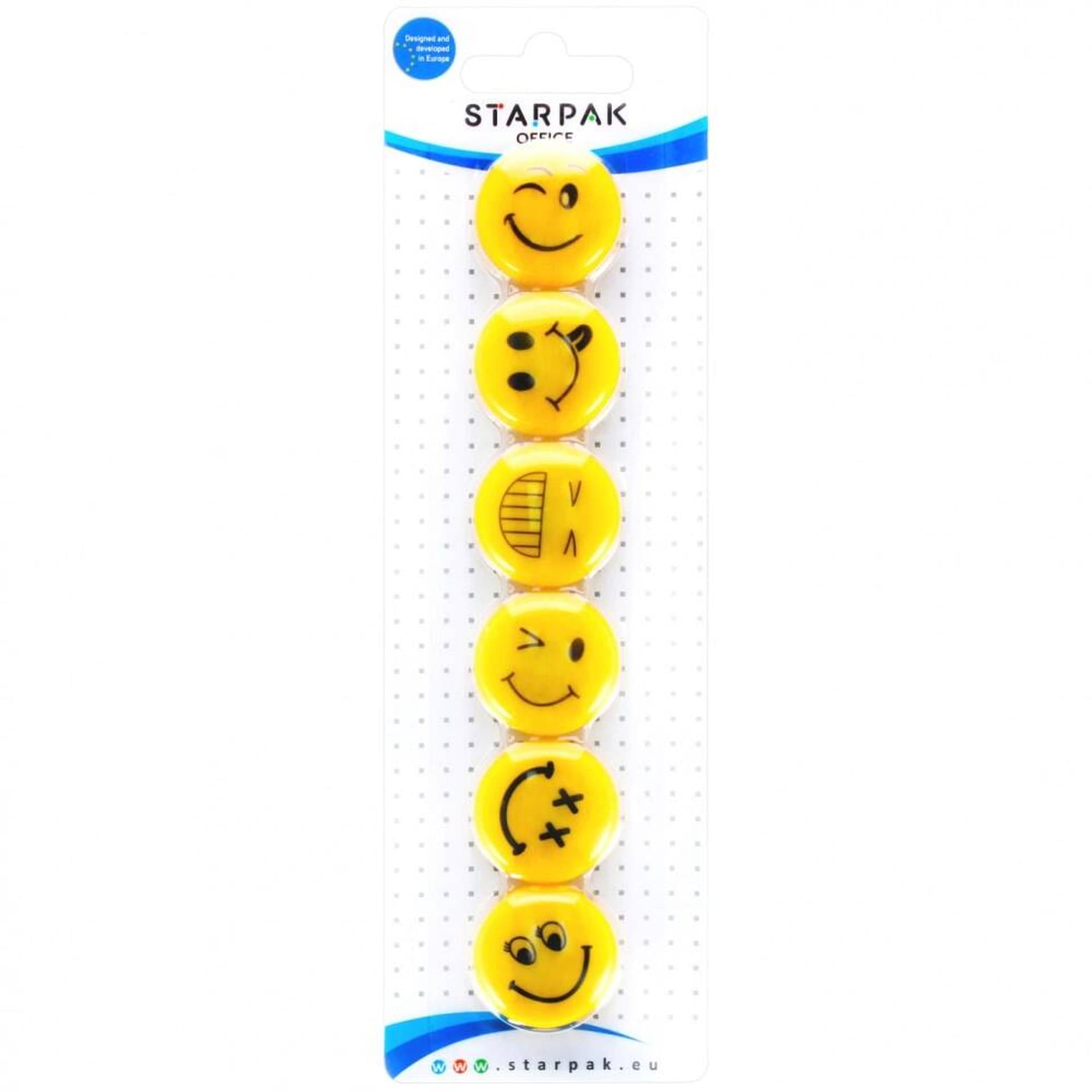 

Magnes 30mm Emoticon mix kolorów 6szt STARPAK STARPAK 378346