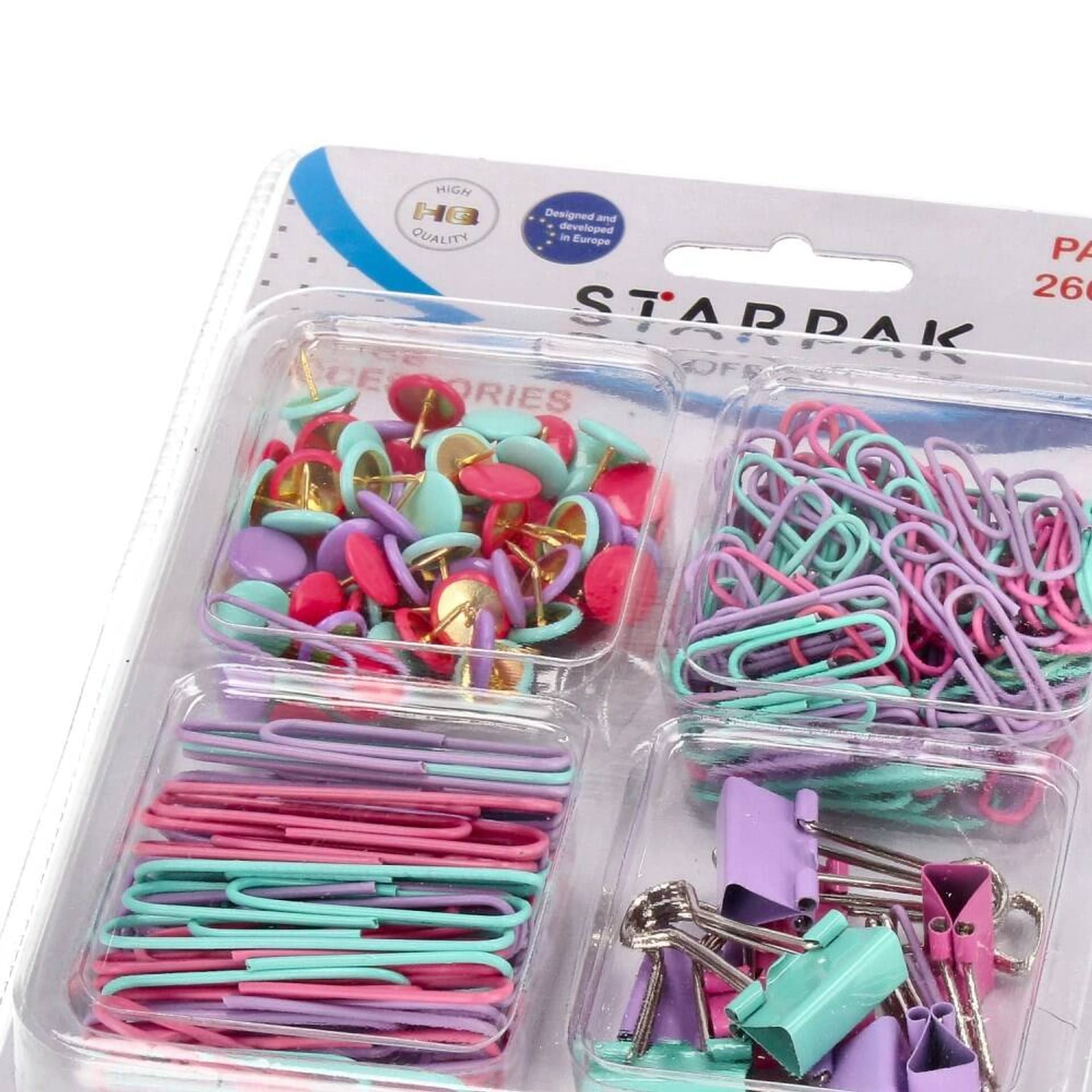 

Akcesoria biurowe 260 sztuk pastel STARPAK 471028