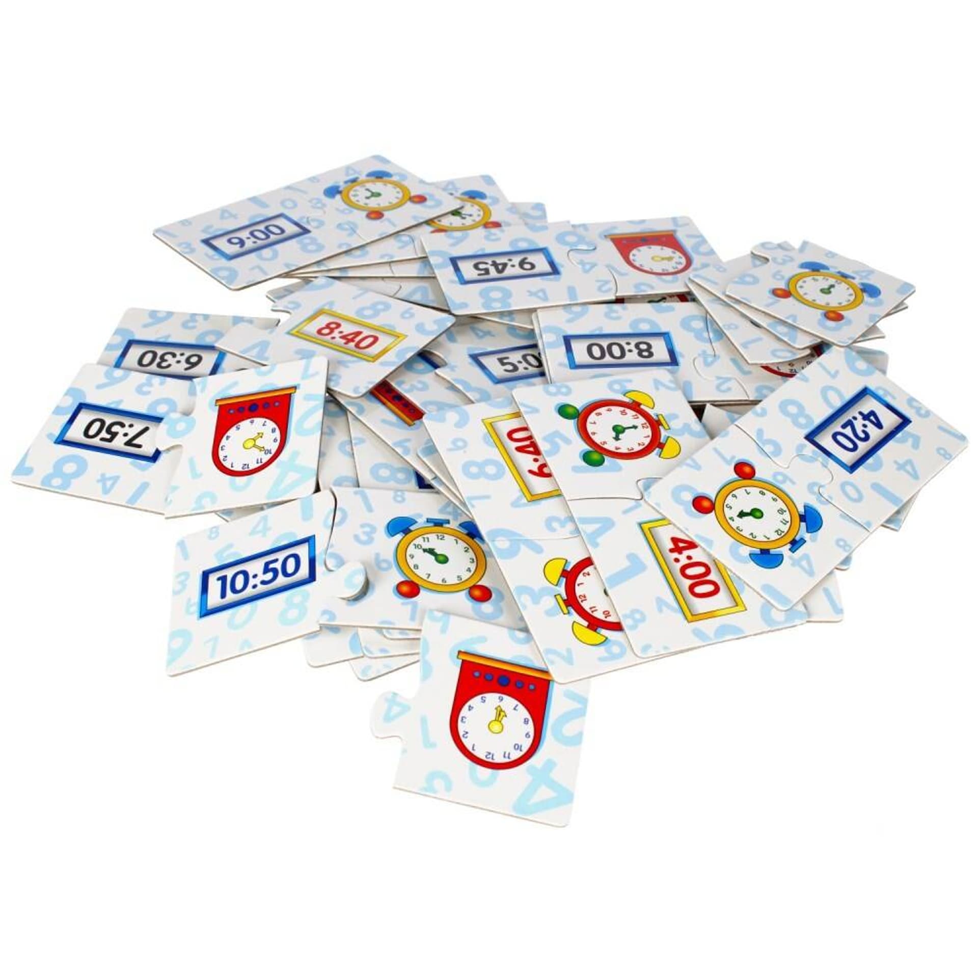 

GRA EDUKACYJNA ZEGAR NAUKA GODZIN PUZZLE DLA DZIEC