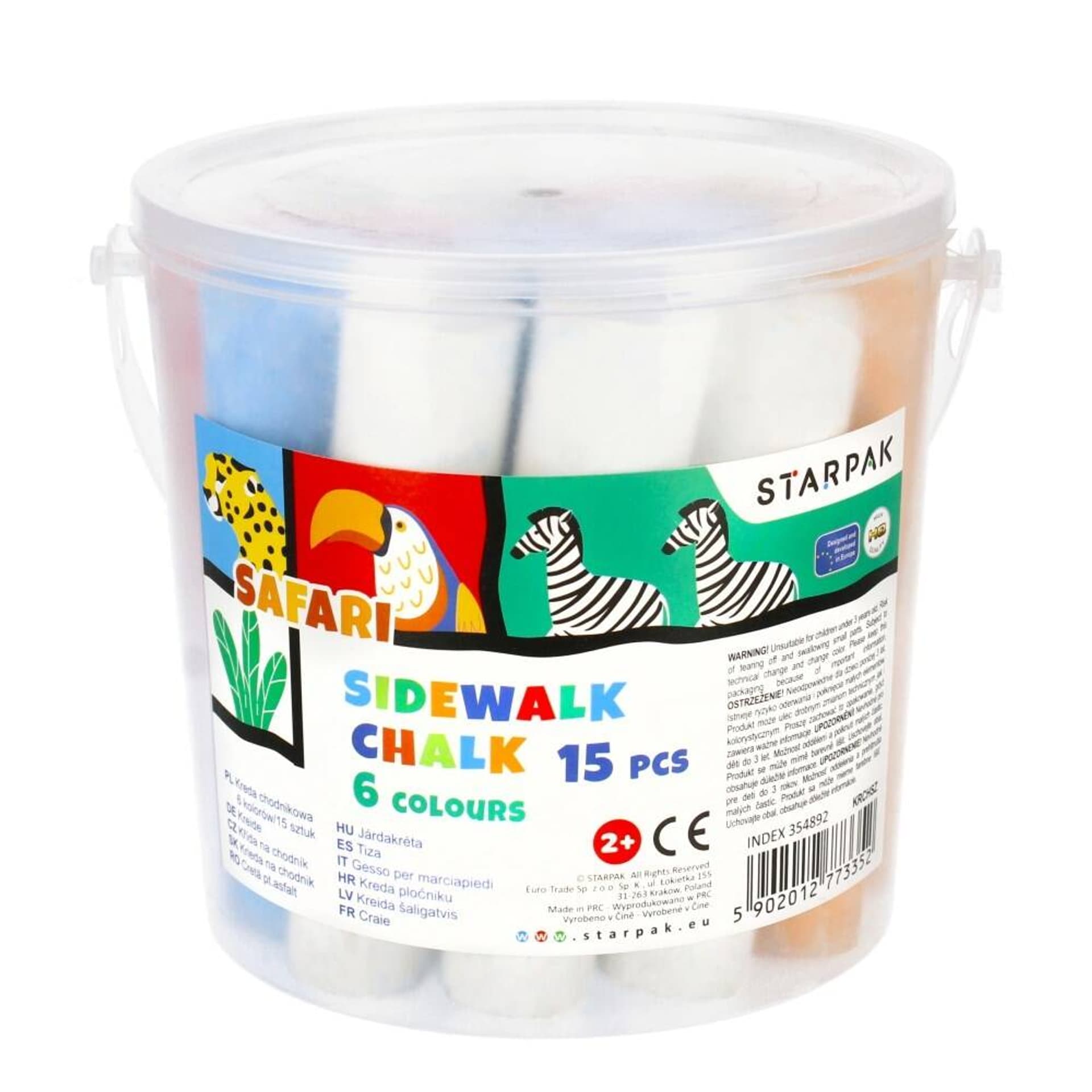 

Kreda chodnikowa 6 kolorów Safari wiaderko A 15 STARPAK 354892