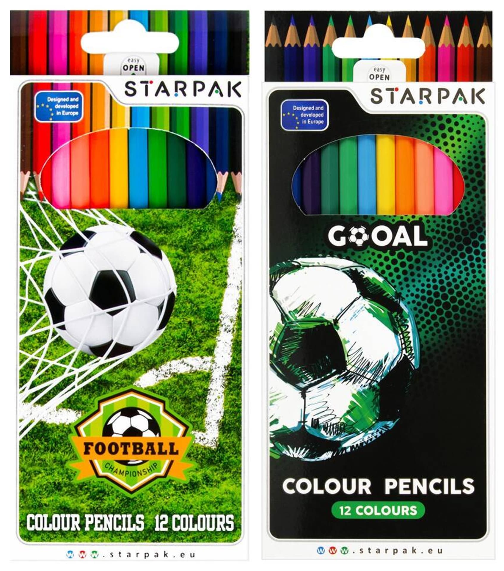 

Kredki ołówkowe 12 kolorów Football STARPAK 276561