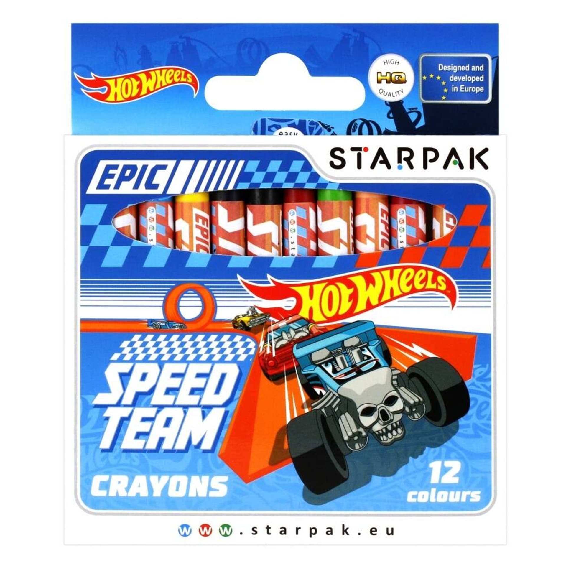 

Kredki woskowe 12 kolorów Hot Wheels STARPAK 337290