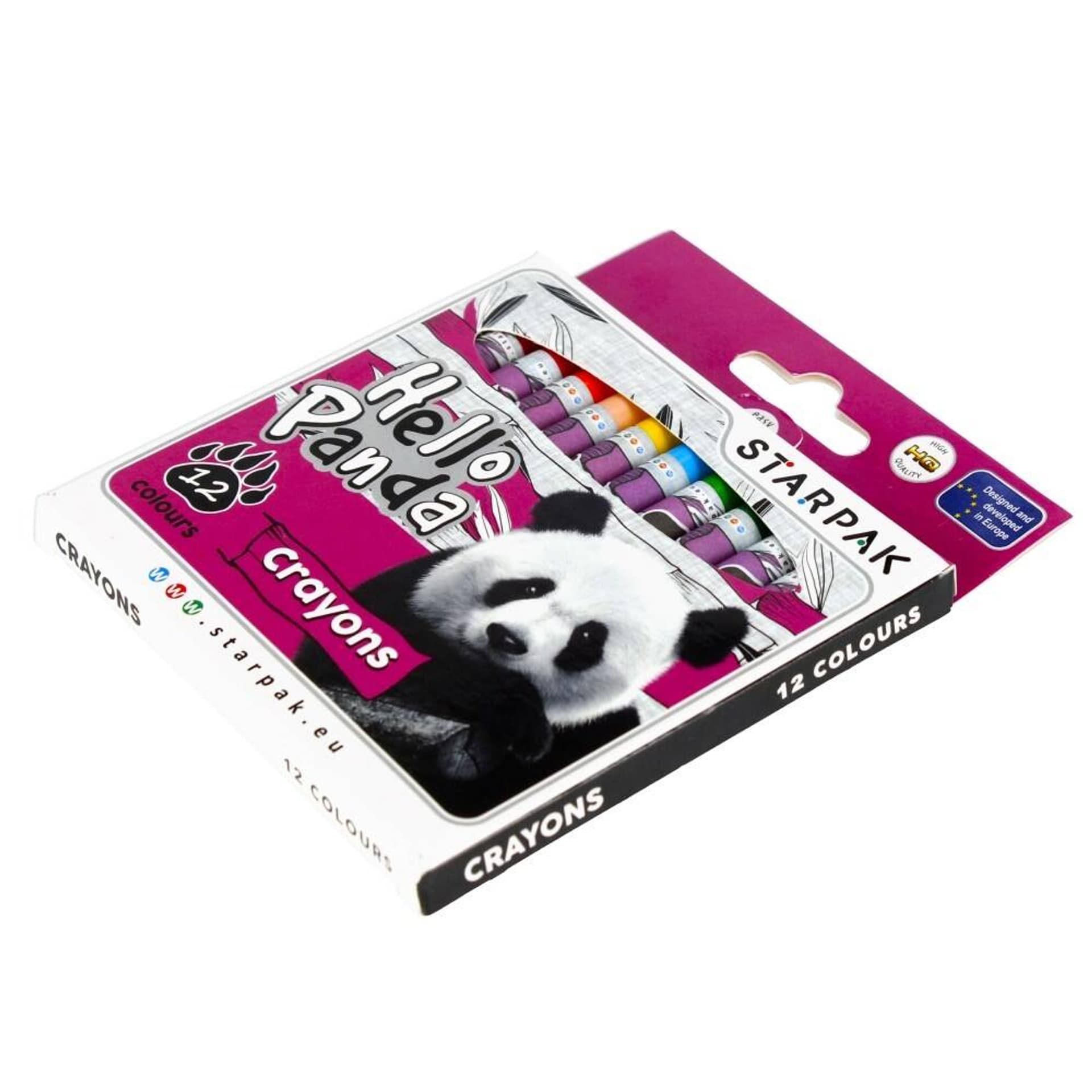 

Kredki woskowe 12 kolorów Panda STARPAK 447731