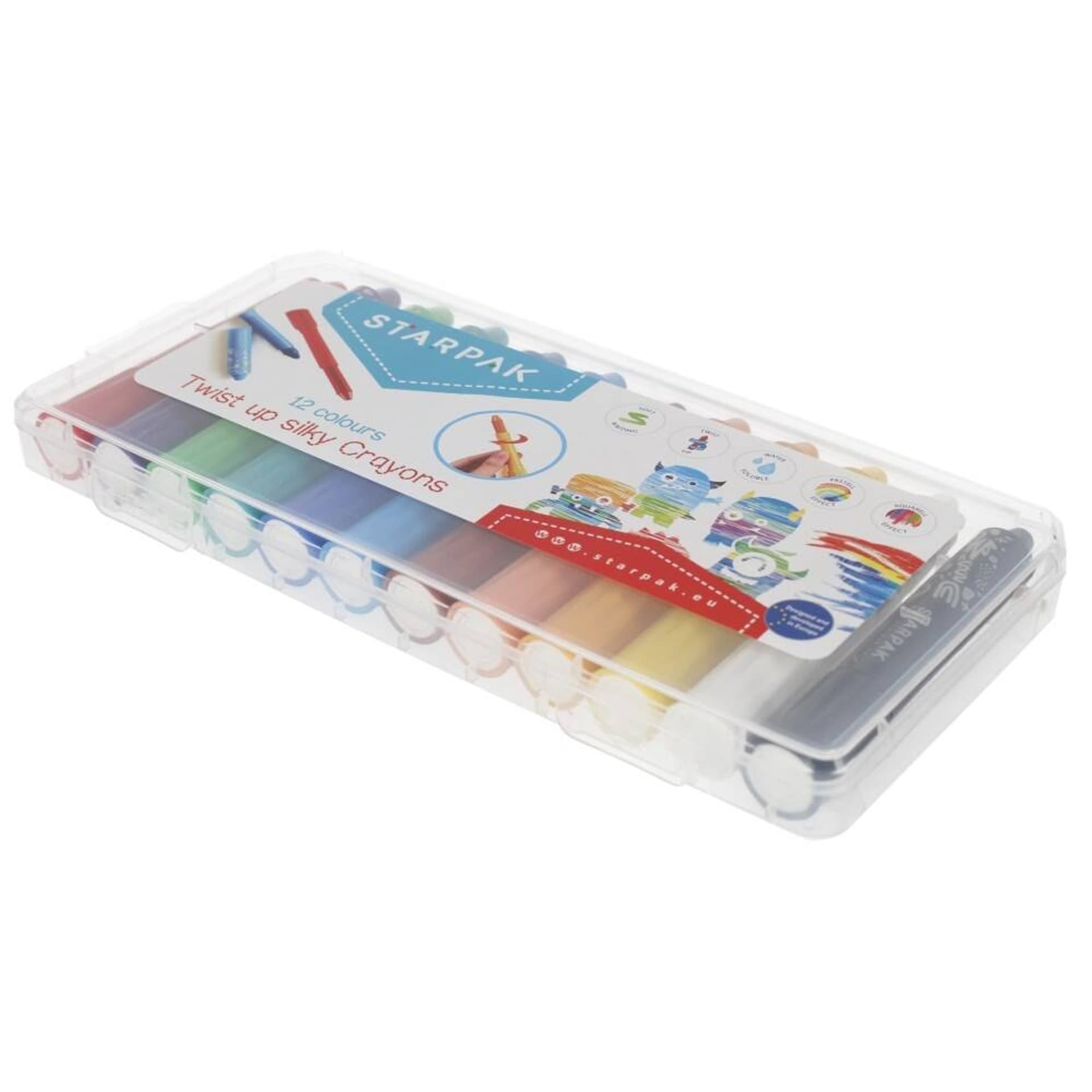 

Pastele olejne wykręcane 12 kolorów STARPAK 591030