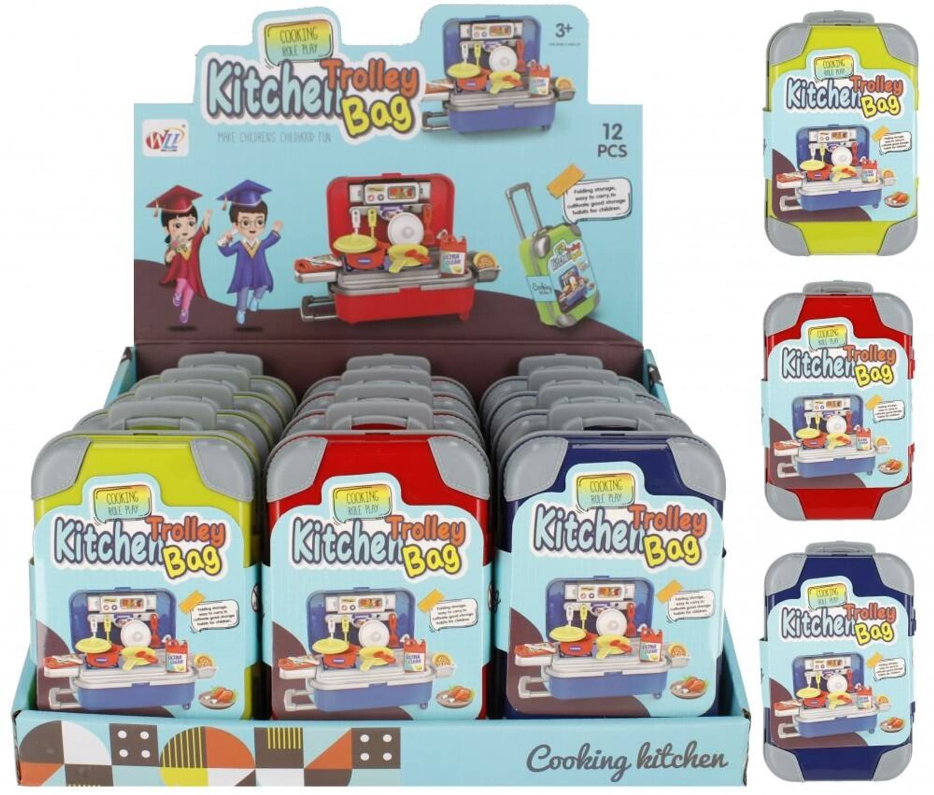 

KUCHNIA Z AKCESORIAMI W WALIZCE KUCHENKA PATELNIA