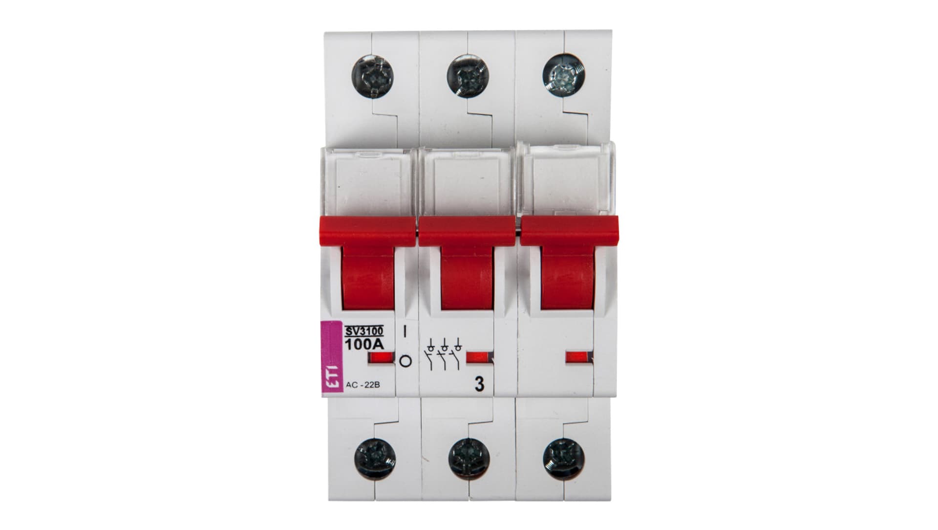 

Rozłącznik modułowy 100A 3P 400V SV 3100 002423316