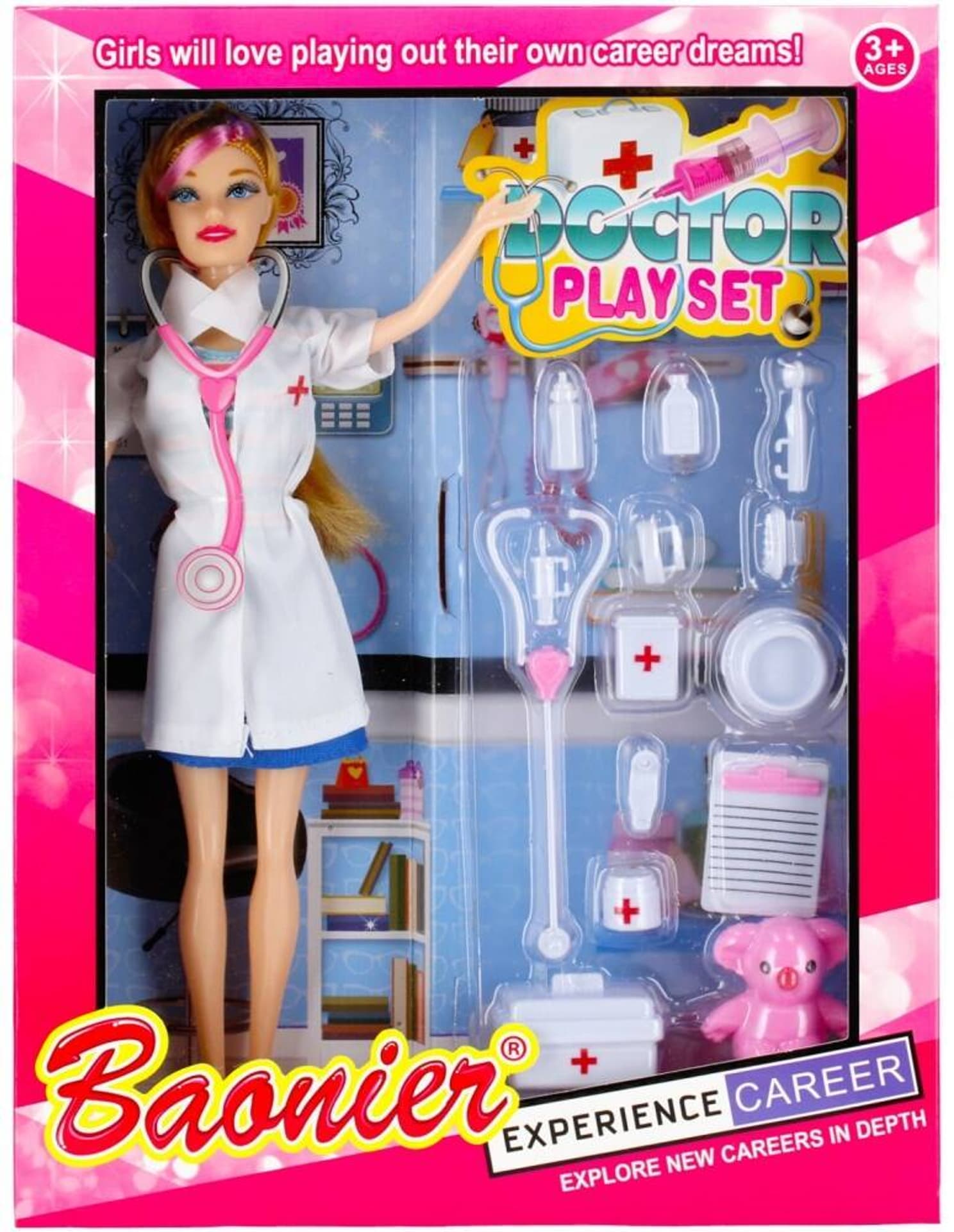 

Lalka 29cm Doktor z akcesoriami MEGA CREATIVE 479925