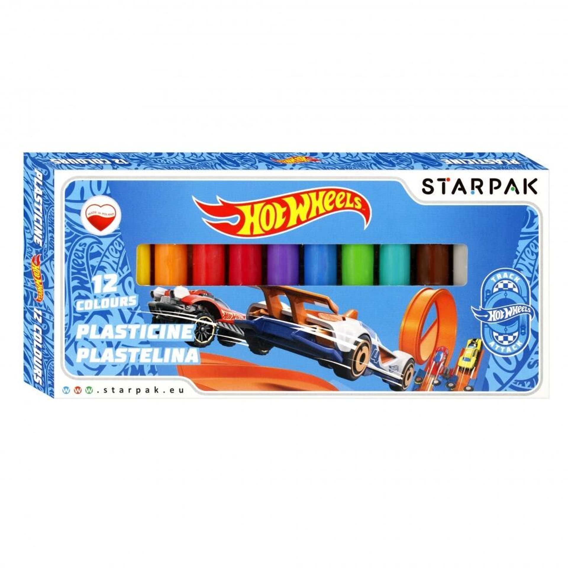 

Plastelina 12 kolorów Hot Wheels STARPAK 337501