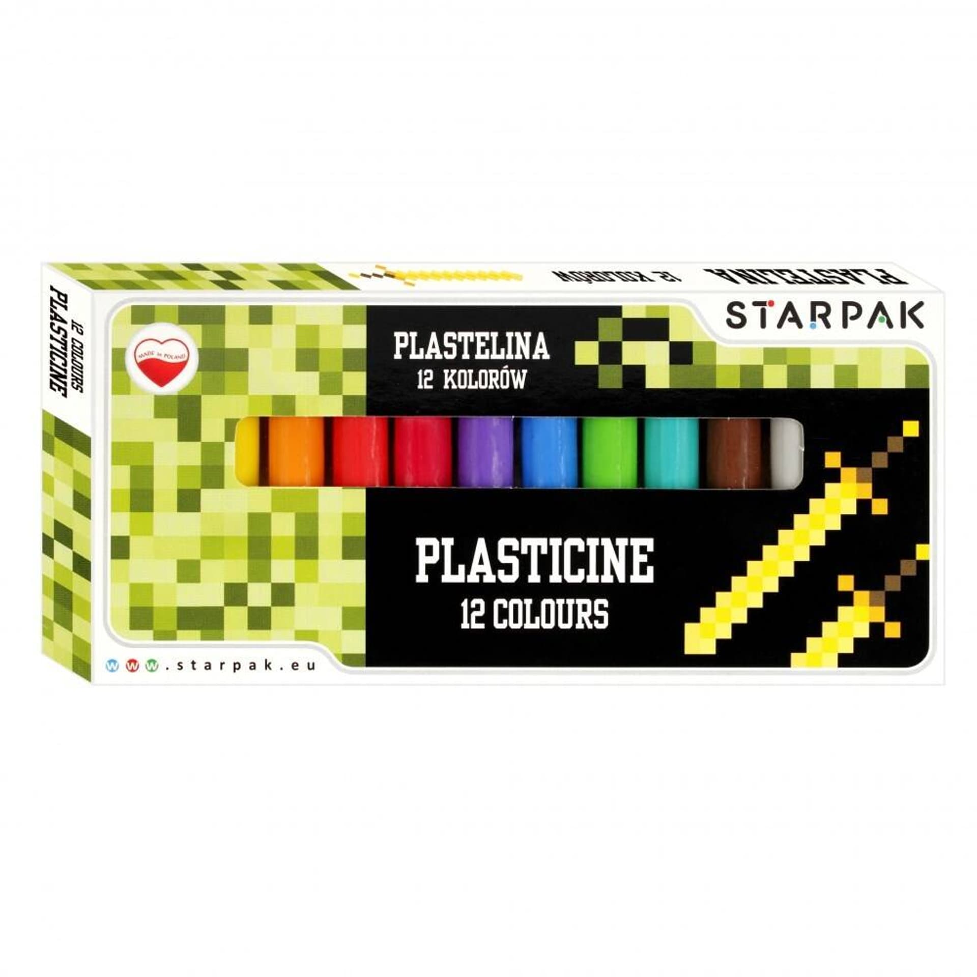 

Plastelina 12 kolorów Pixel Game STARPAK 472913