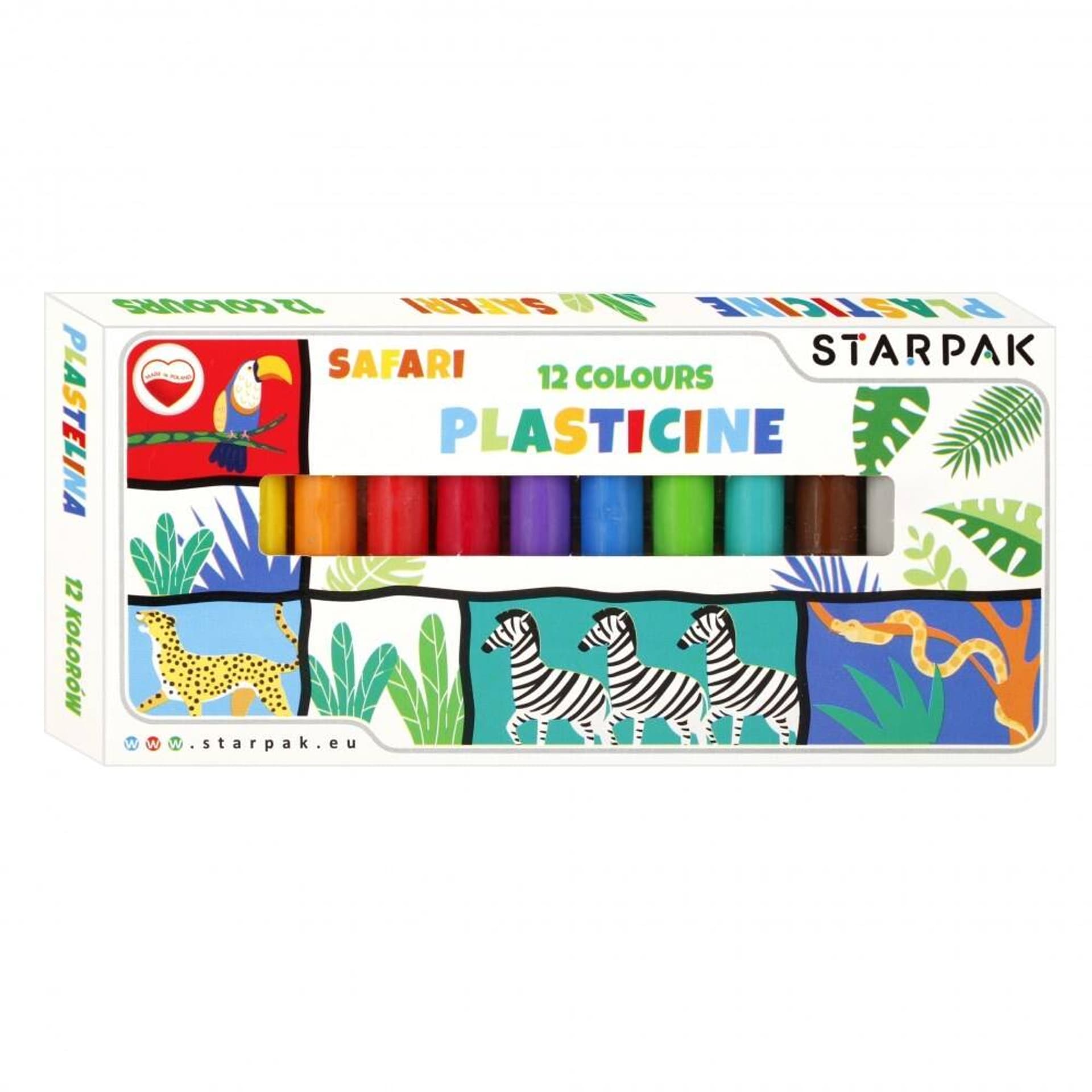 

Plastelina 12 kolorów Safari STARPAK 494007