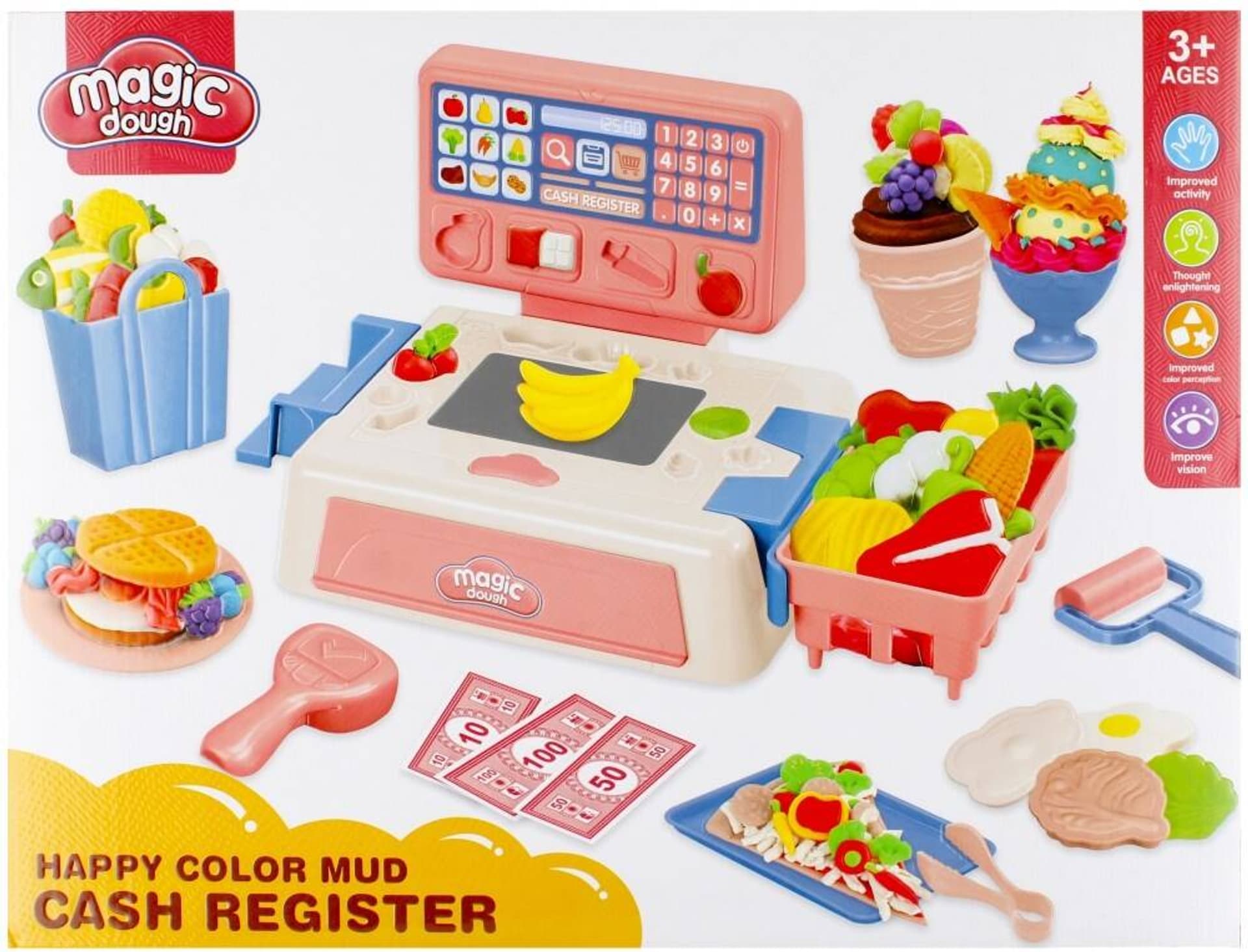 

Masa plastyczna z akcesoriami Supermarket MEGA CREATIVE 502472