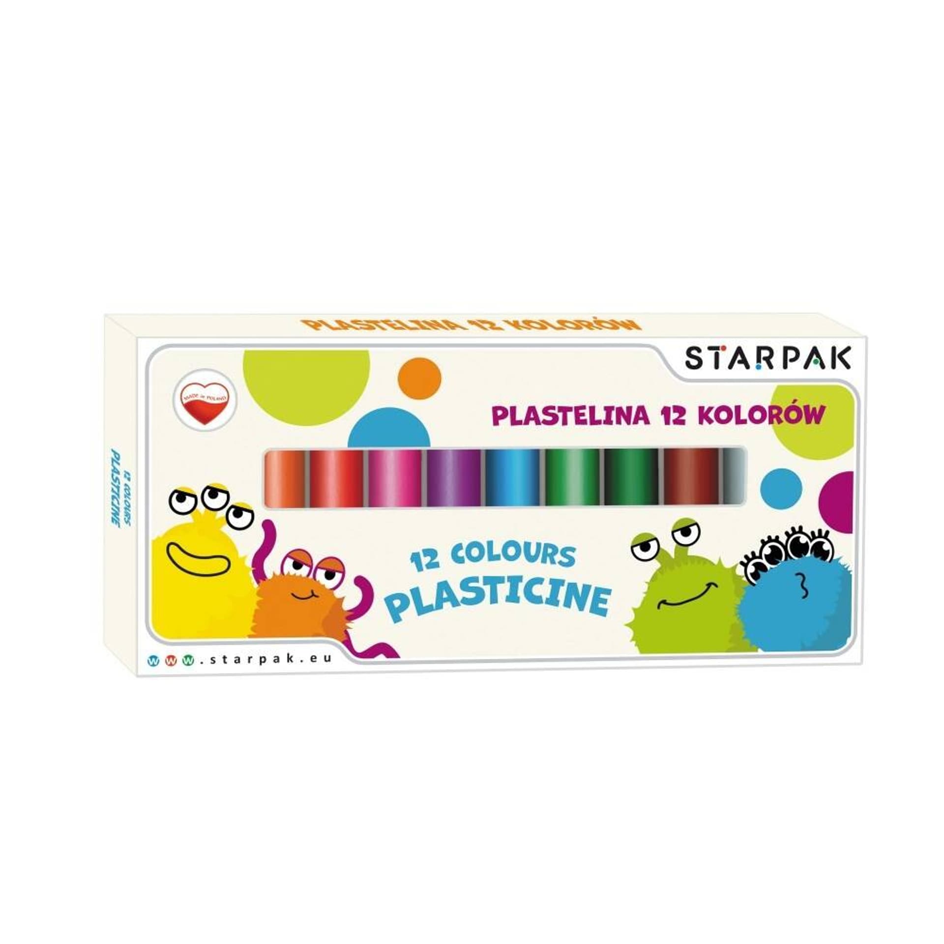 

Plastelina 12 kolorów Monster STARPAK 512856