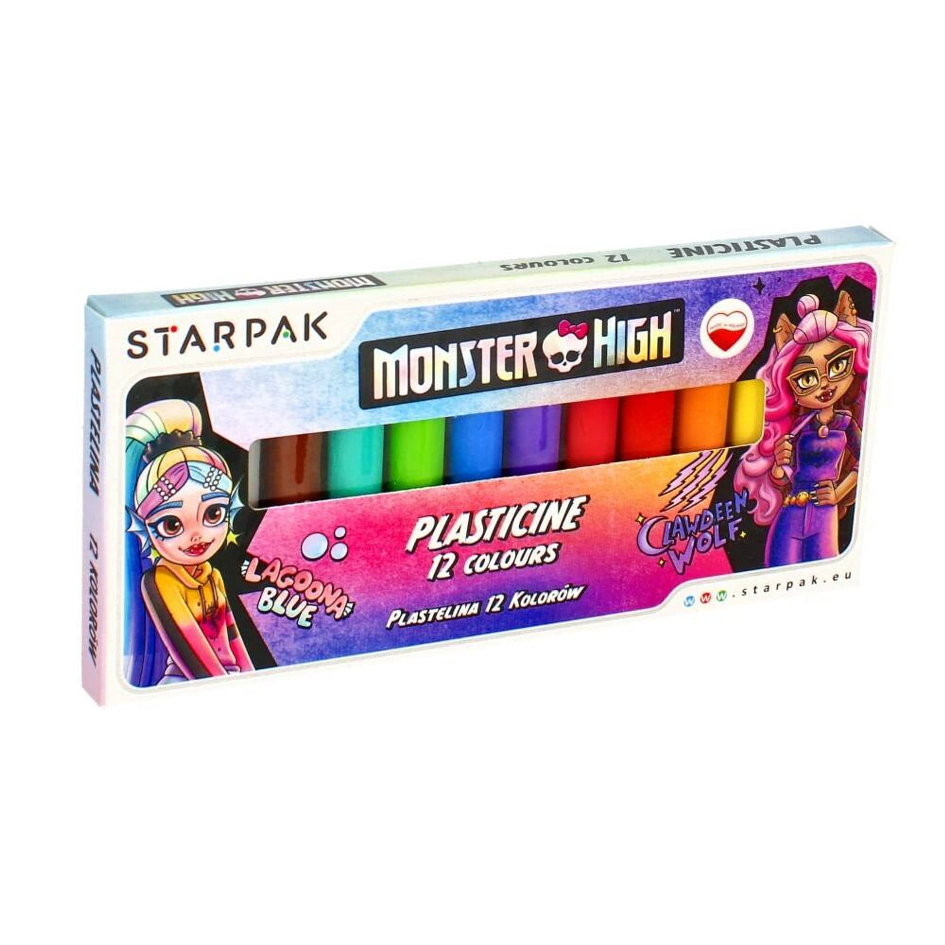 

Plastelina 12 kolorów Monster High STARPAK 517778