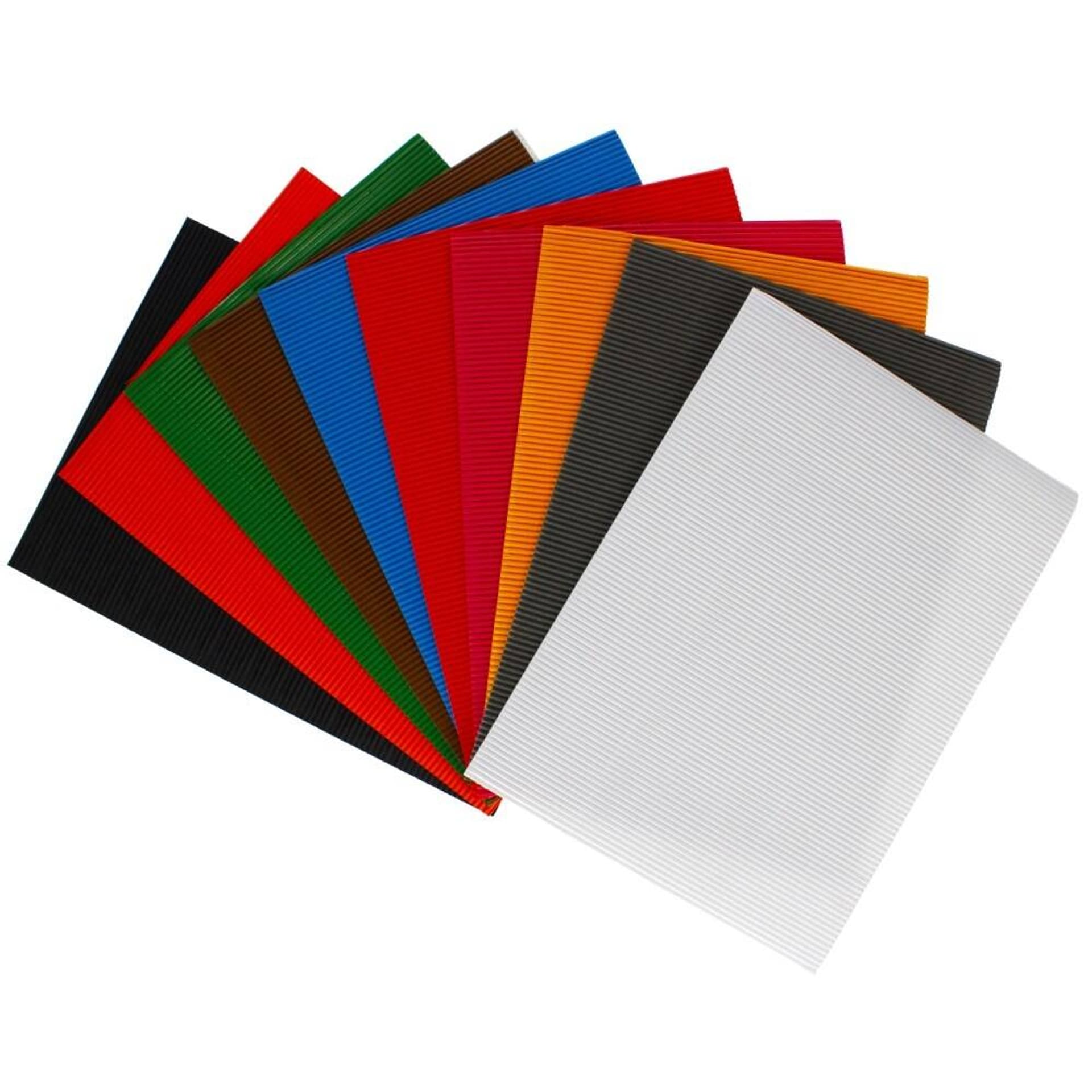 

Tektura falista B4 mix kolorów 300g A 10 STARPAK 244998