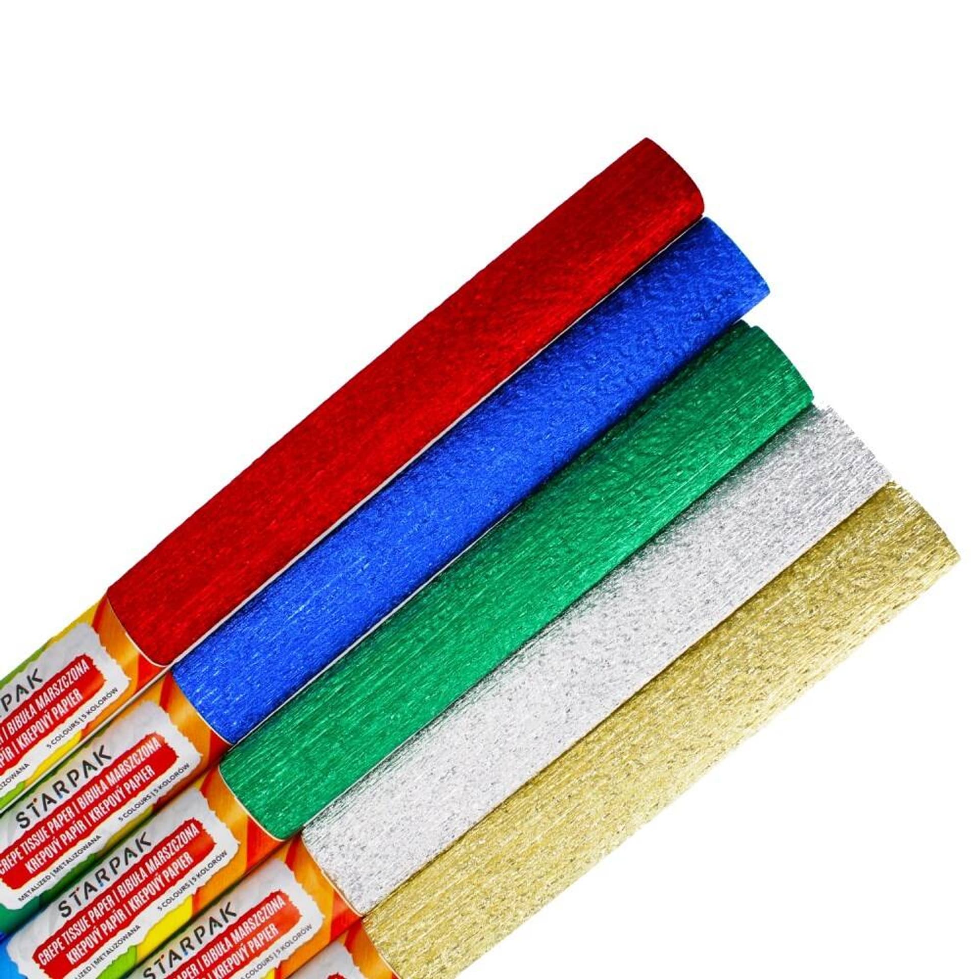 

Bibuła metalizowana marszczona 50x100cm mix kolor STARPAK 494145