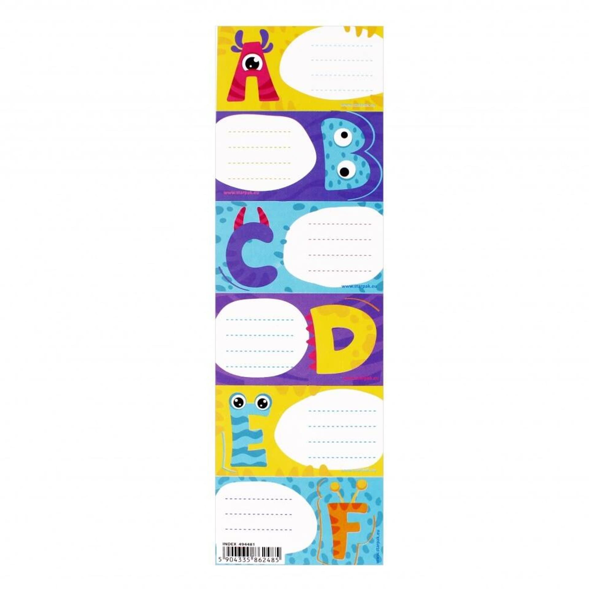 

Naklejki na zeszyt Literki/Cyferki1 A 25 STARPAK 494481