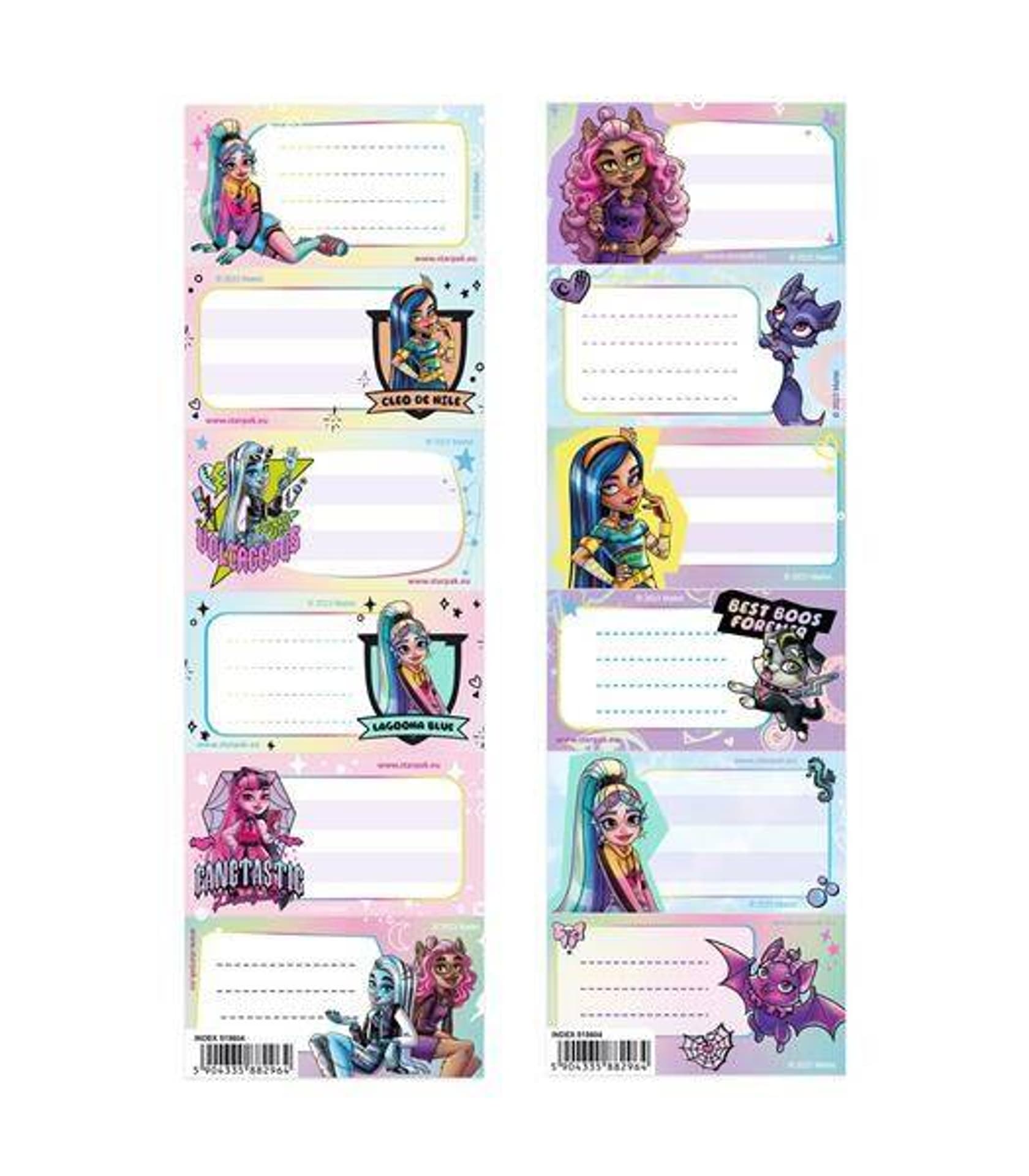 

Naklejki na zeszyt Monster High op.25 szt. STARPAK 515604
