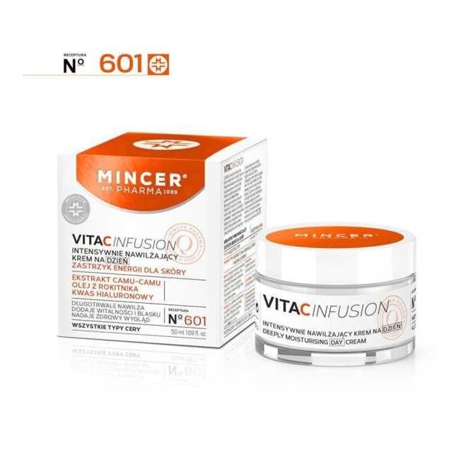 

Mincer Pharma Vita C Infusion Krem intensywnie nawilżający na dzień nr 601 - 50ml