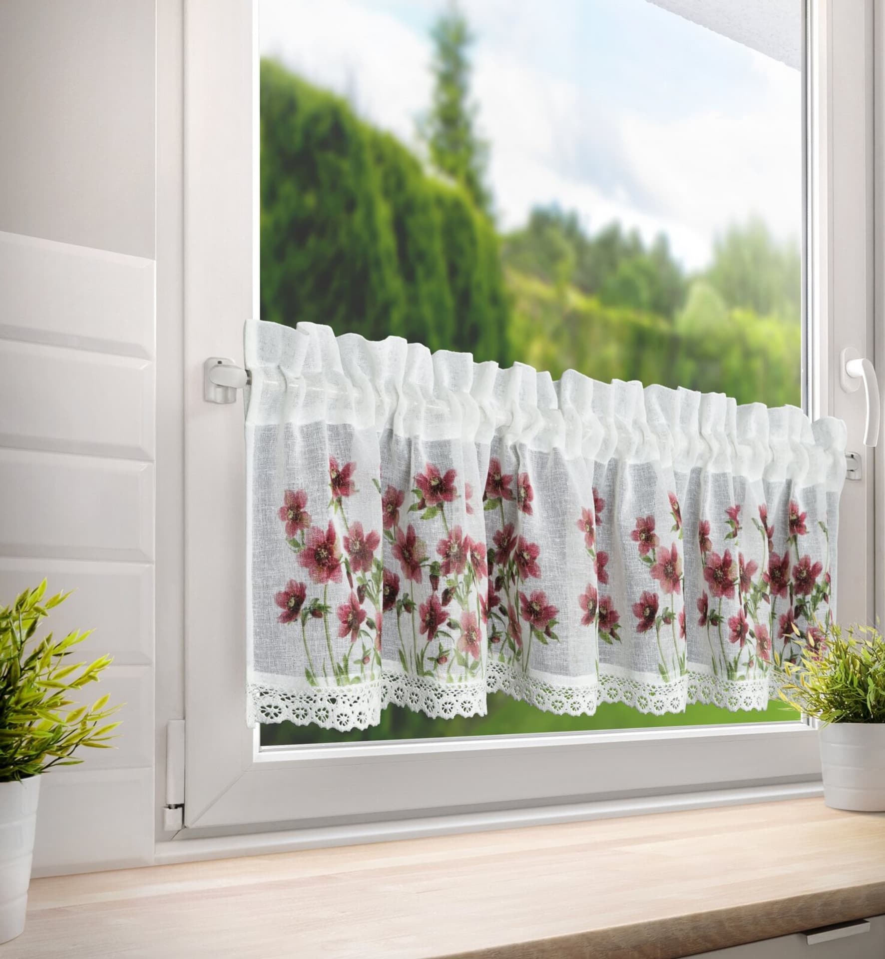 

Firana zazdrostka ISA 30x150 kwiaty