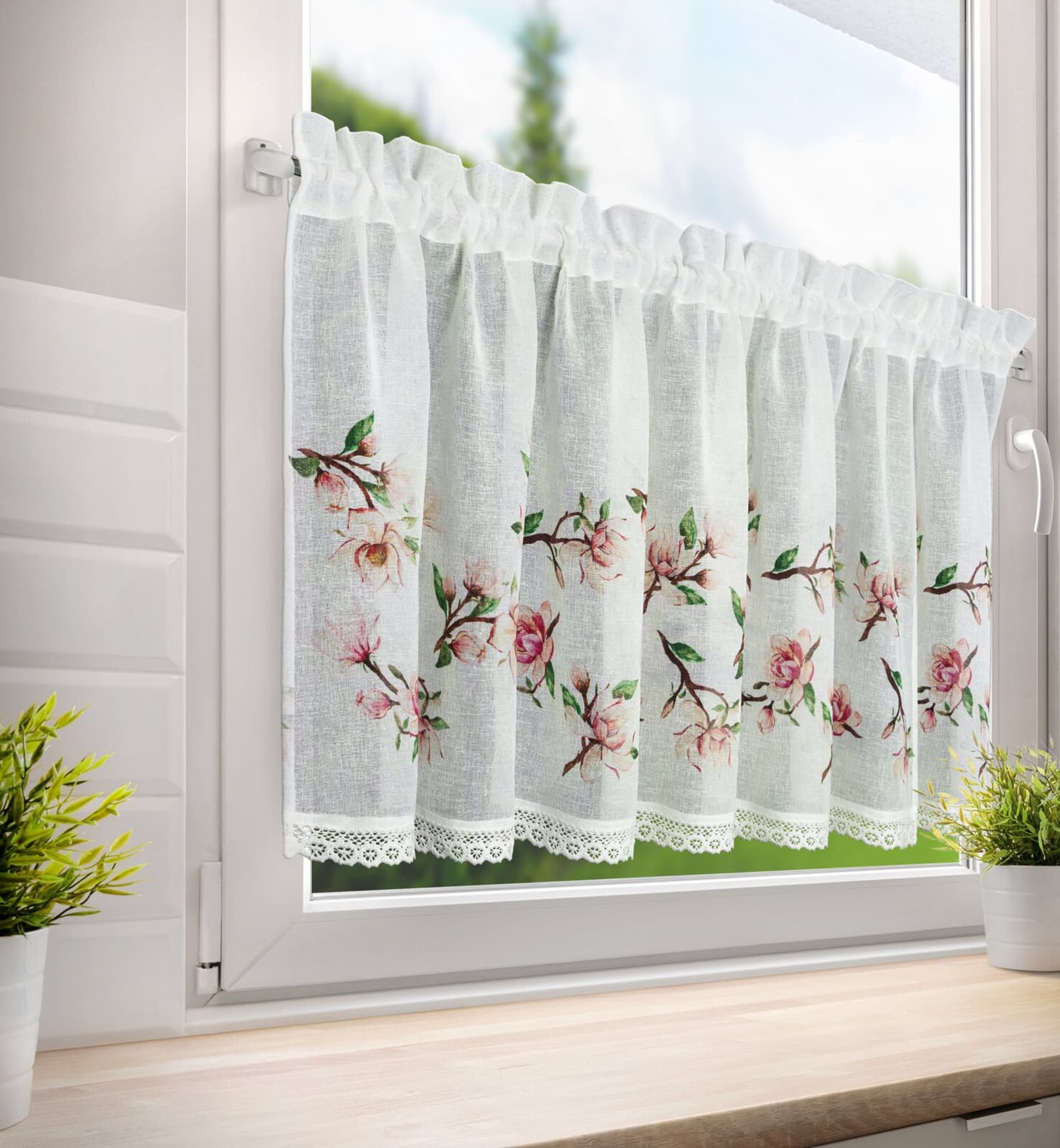 

Firana zazdrostka ARI 60x150 kwiaty