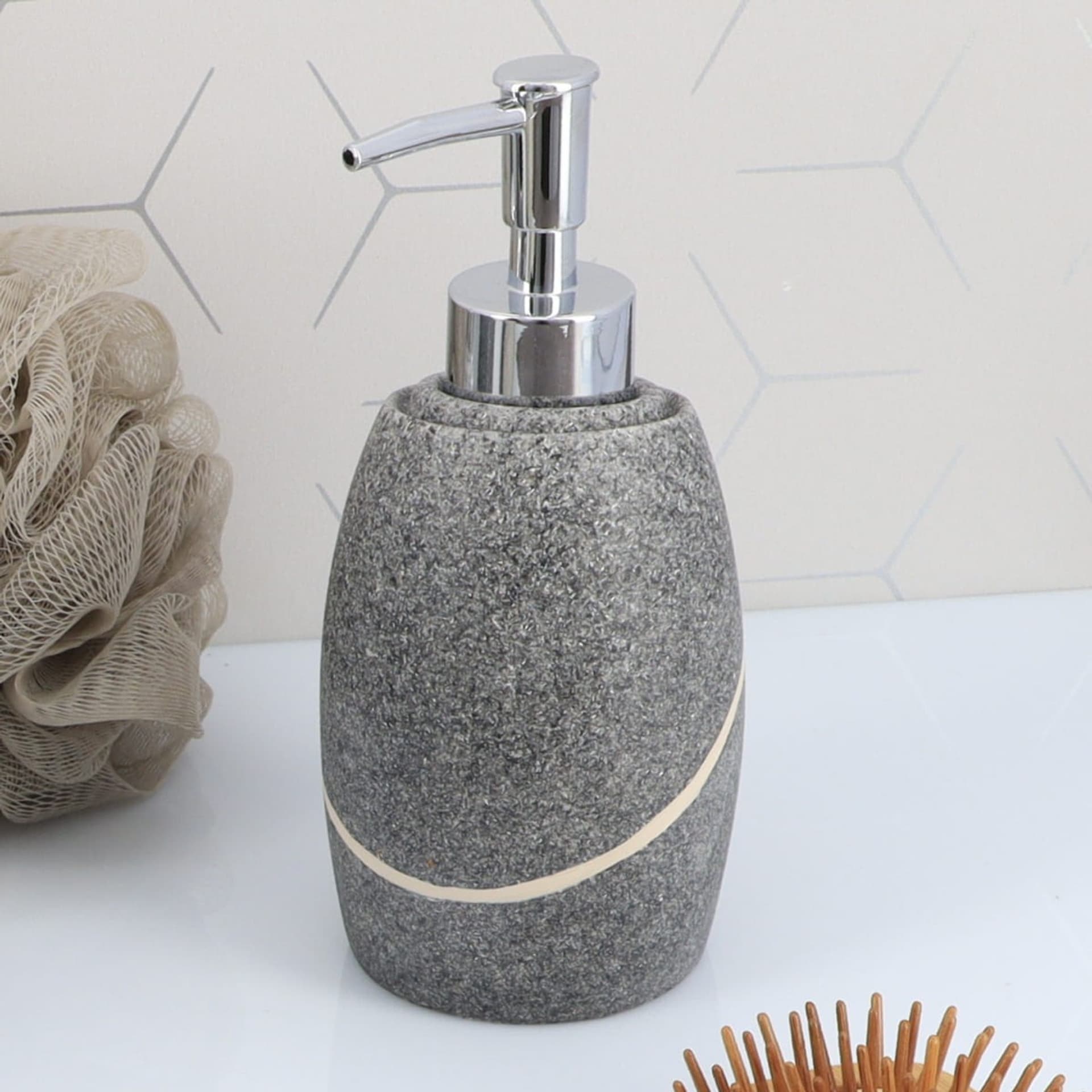 

Dozownik na mydło Caldarela Grey 240 ml
