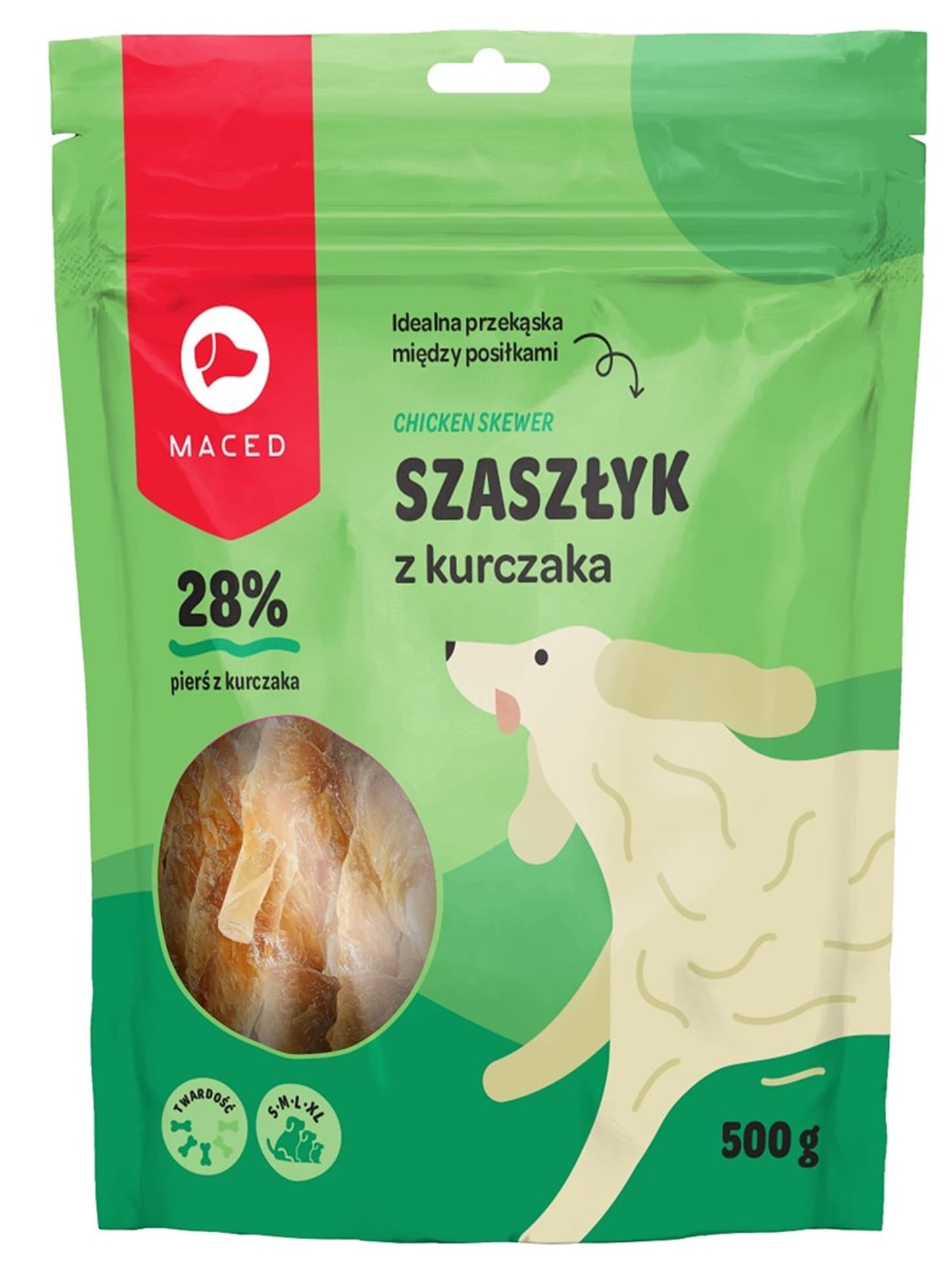 

MACED Przysmak kabanos naturalny z kurczakiem 500g