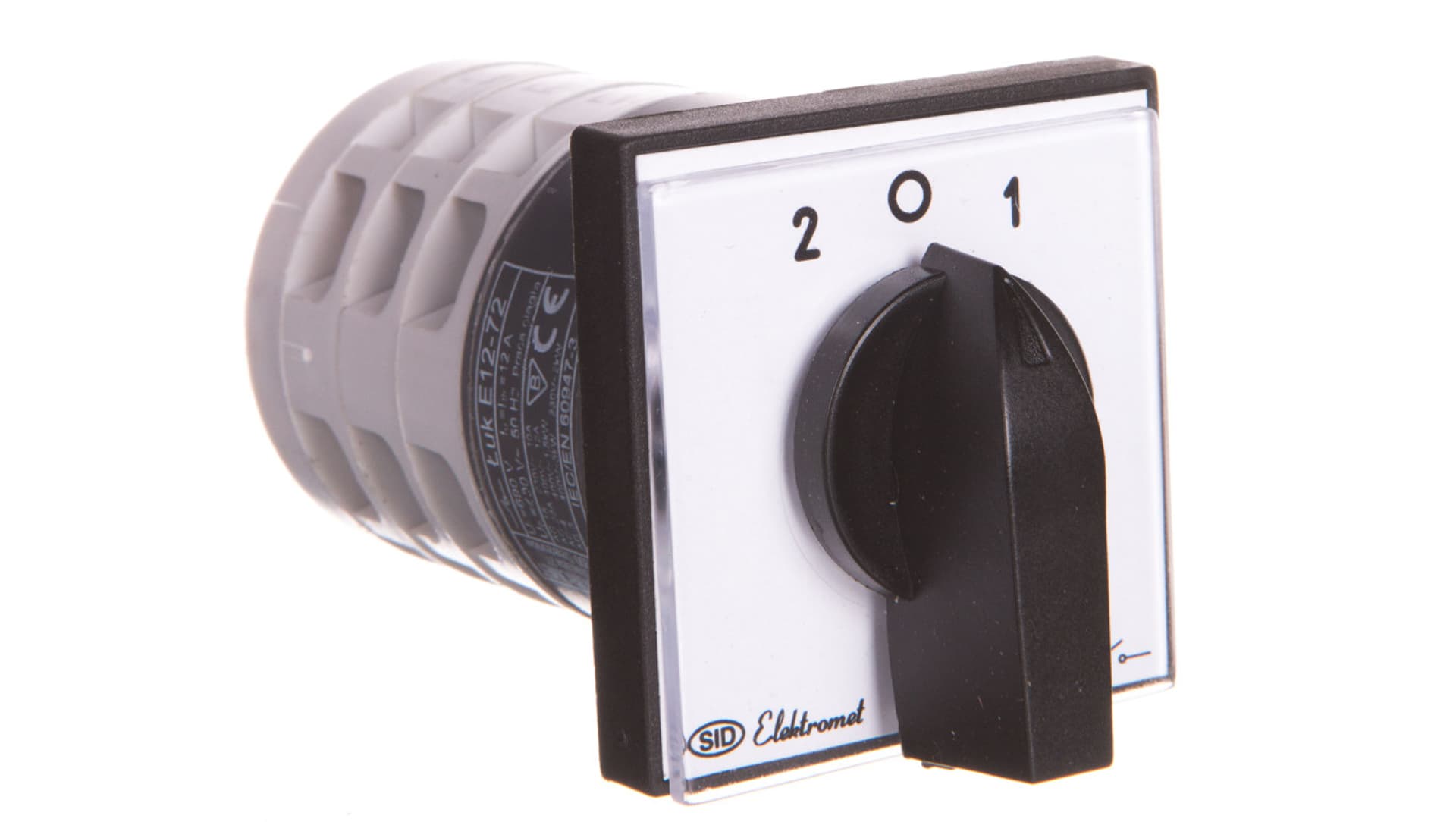 

Łącznik krzywkowy 2-0-1 3P 12A IP65 Łuk E12-72 z płytką 921272