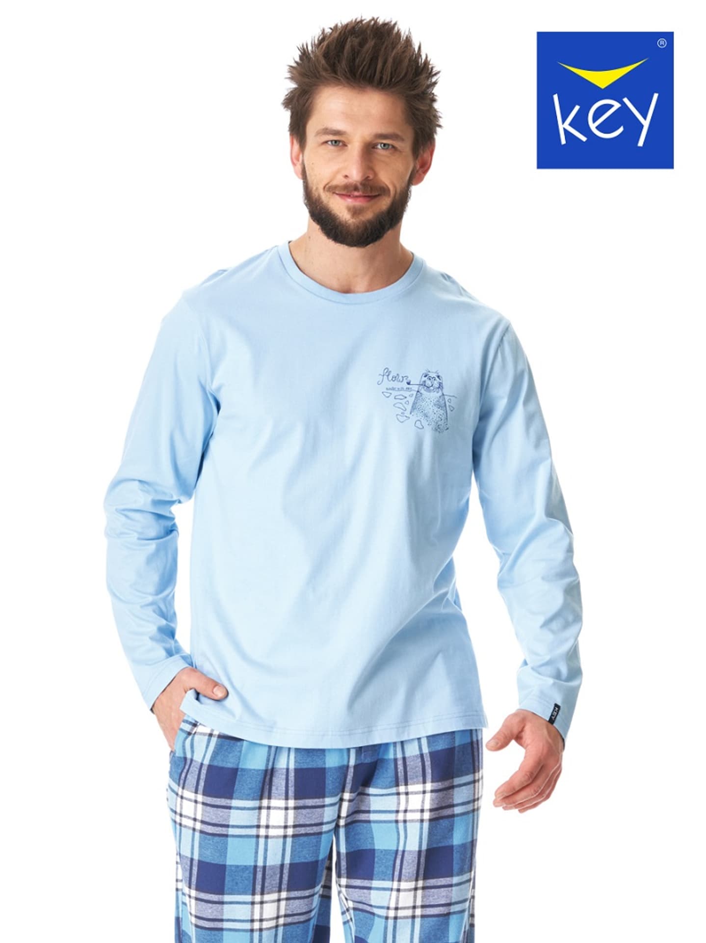 

PIŻAMA KEY MNS-615 B23 (kolor niebieski, rozmiar XXL)