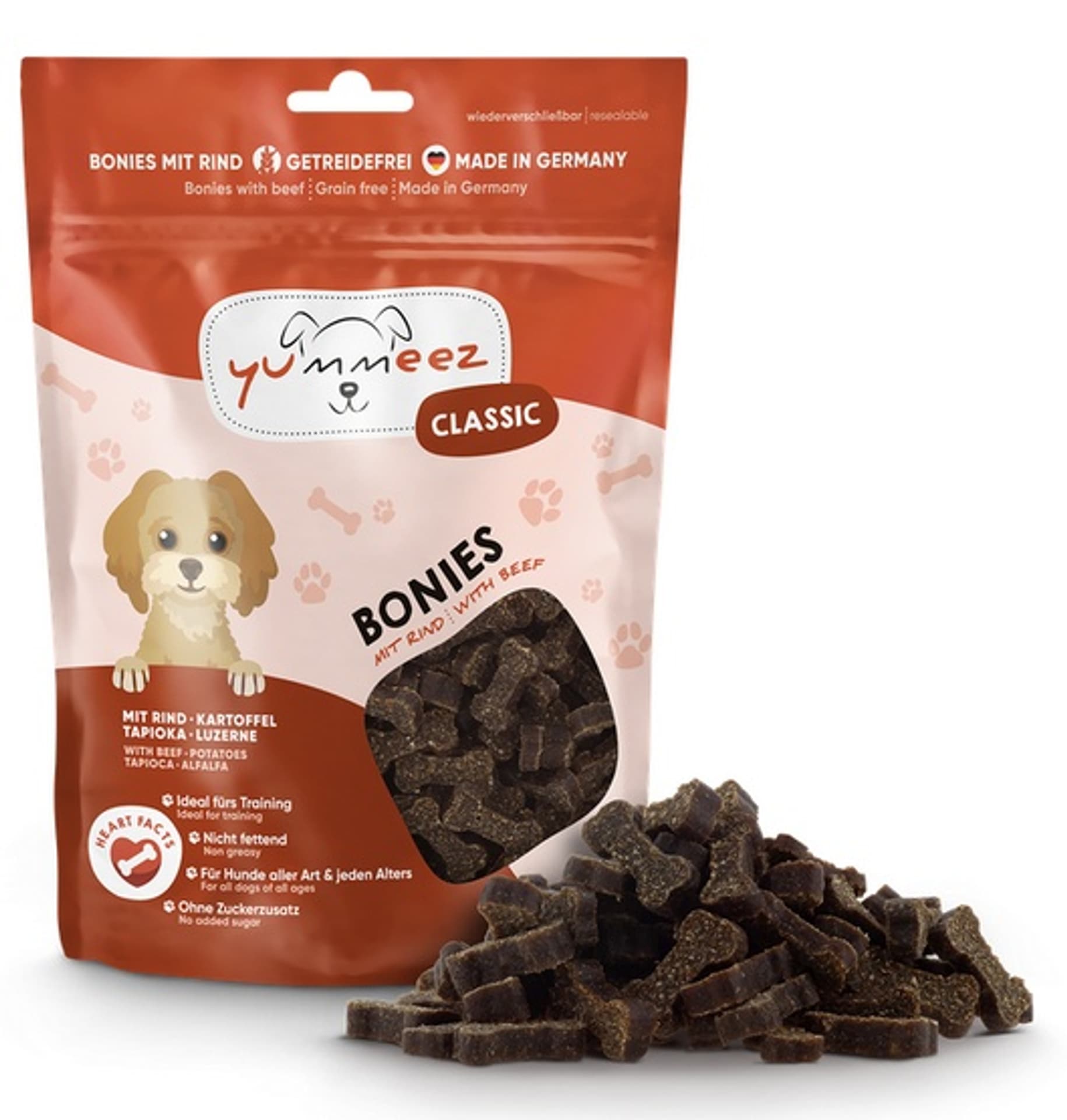 

Yummeez bezzbożowe Kosteczki Wołowina 175g