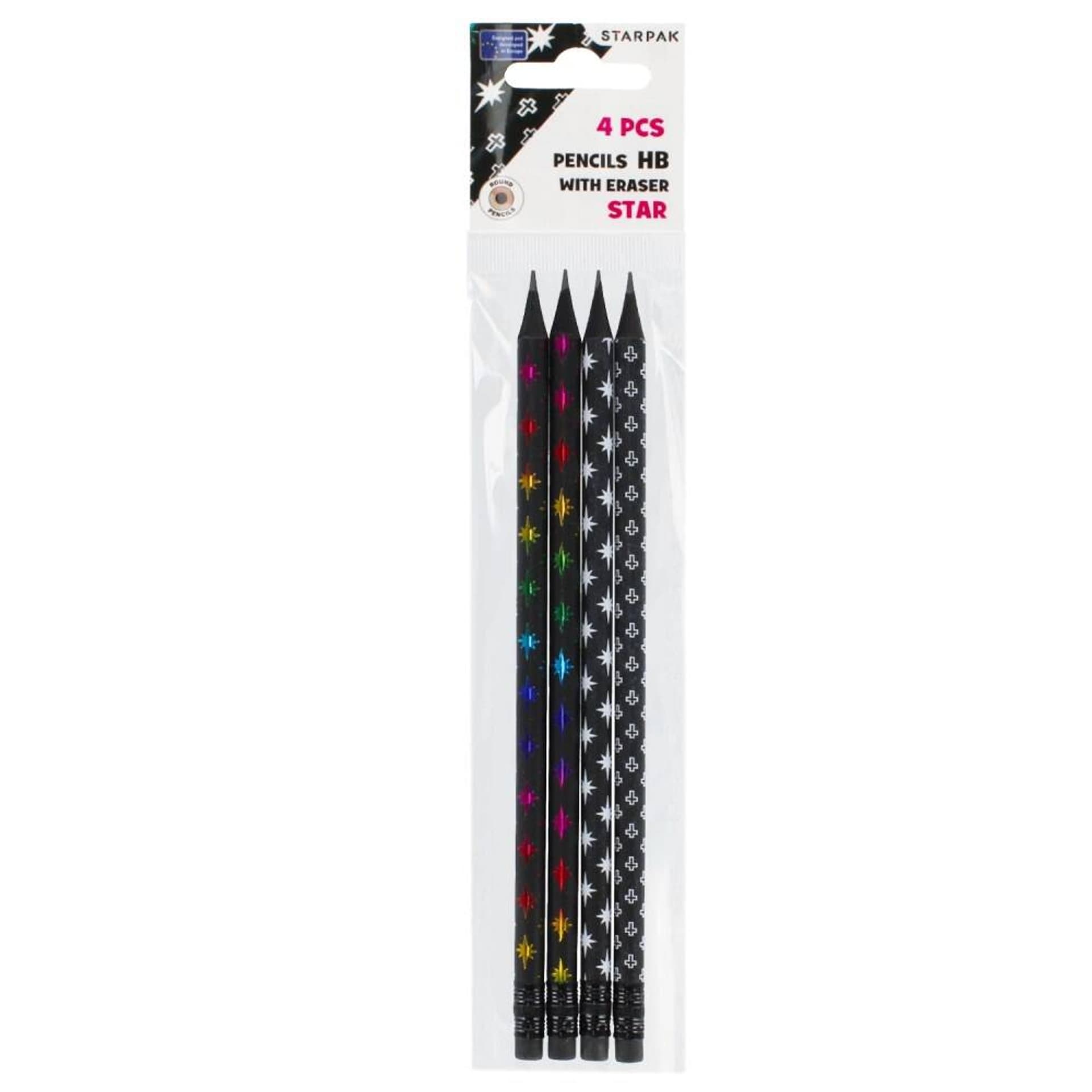 

Ołówek z gumka okrągły Star op.4 szt. STARPAK 472407