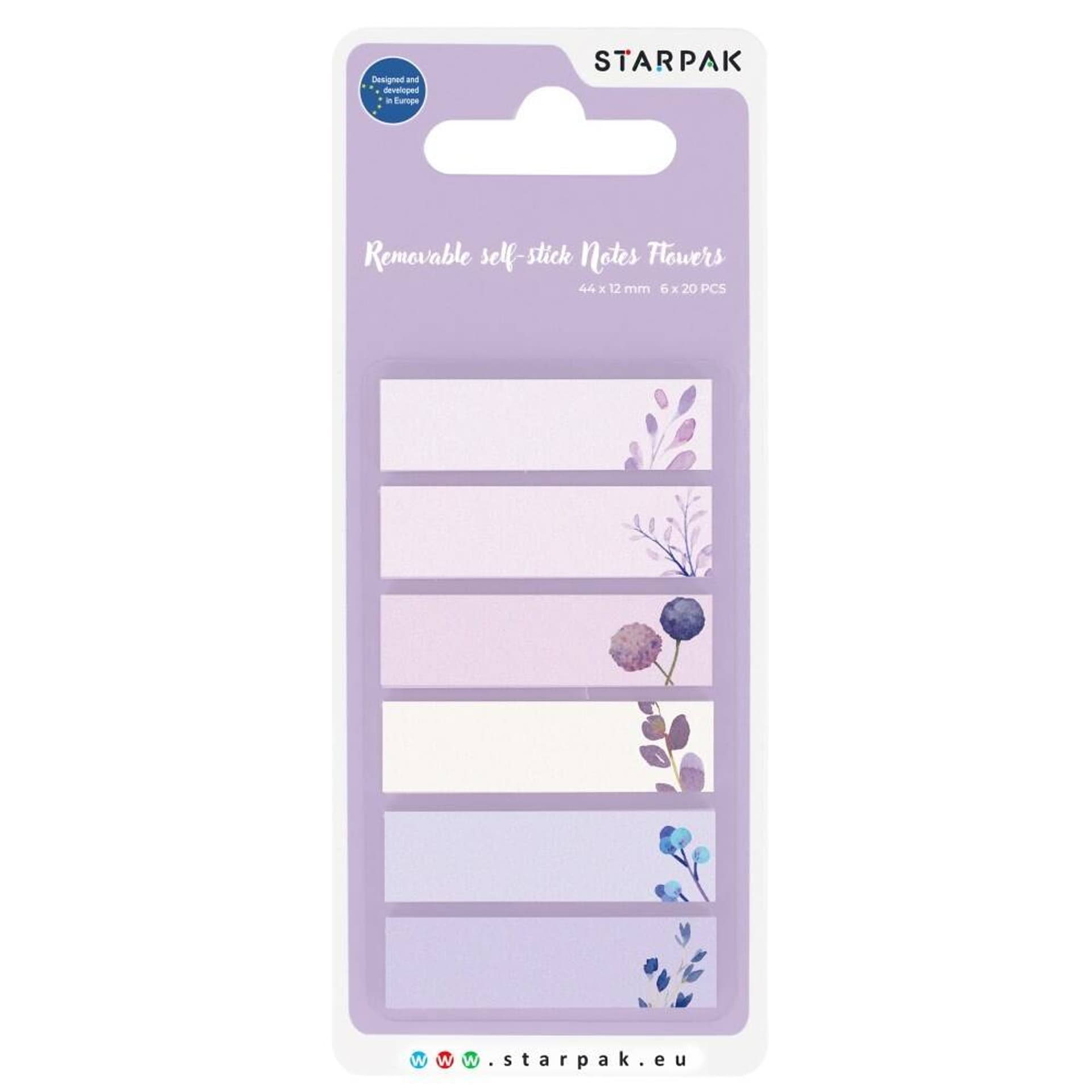 

Zakładka indeksująca 44x12/20k 6 kolorów Flower STARPAK 511997