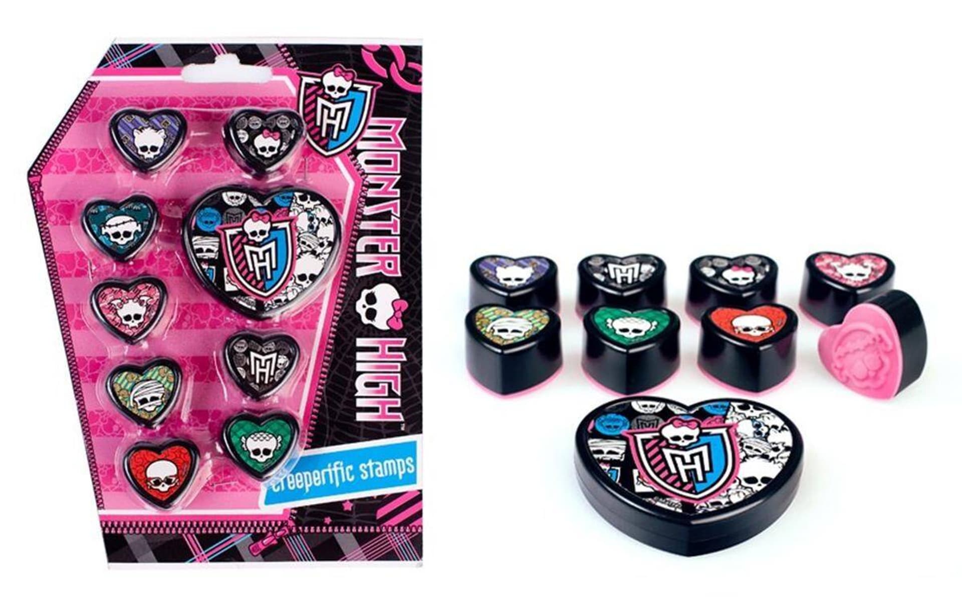 

PIECZĄTKI MONSTER HIGH STEMPELKI 8 PIECZĄTEK TUSZ