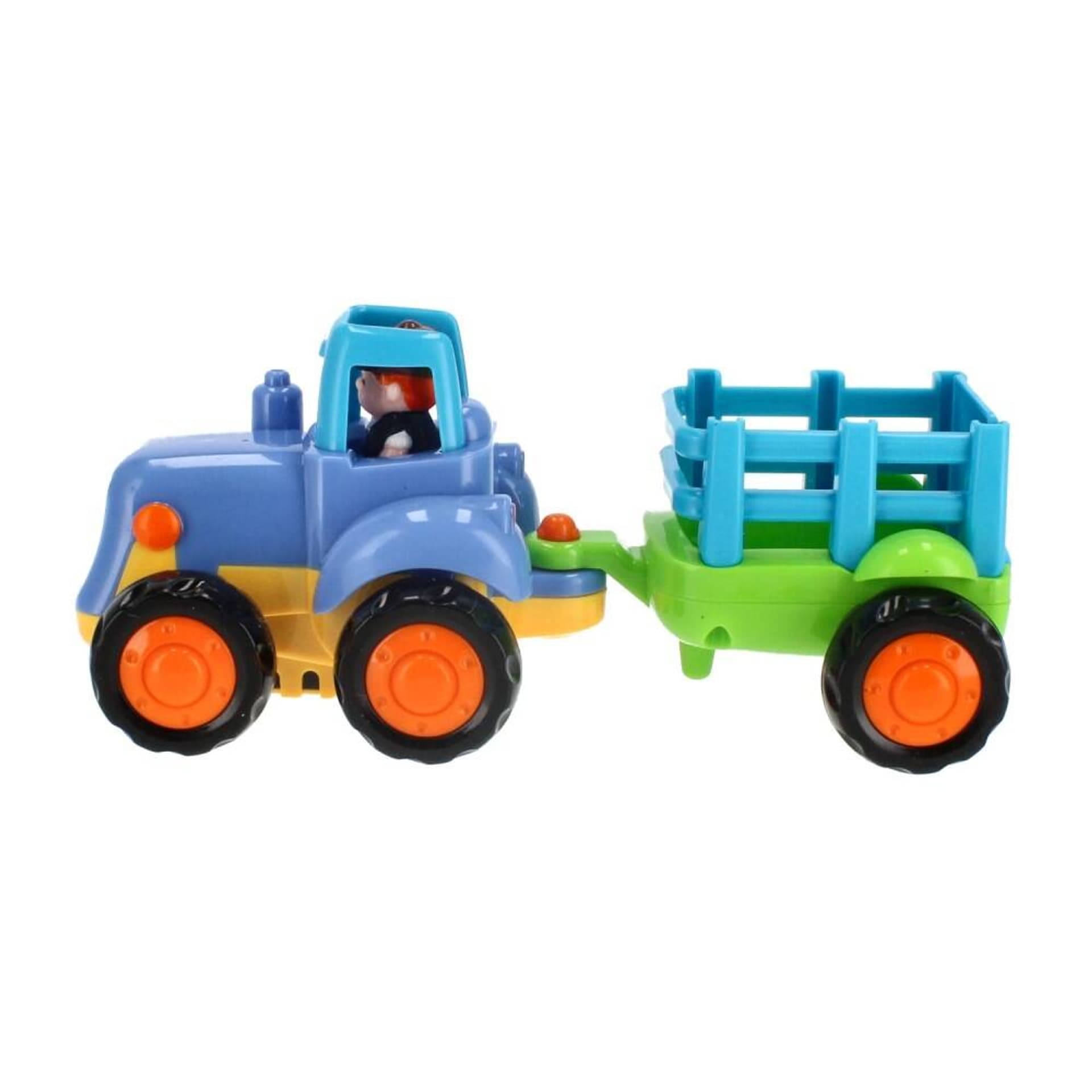 

TRAKTOR Z PRZYCZEPKĄ,FIGURKĄ PULL&BACK RUCHOME EL