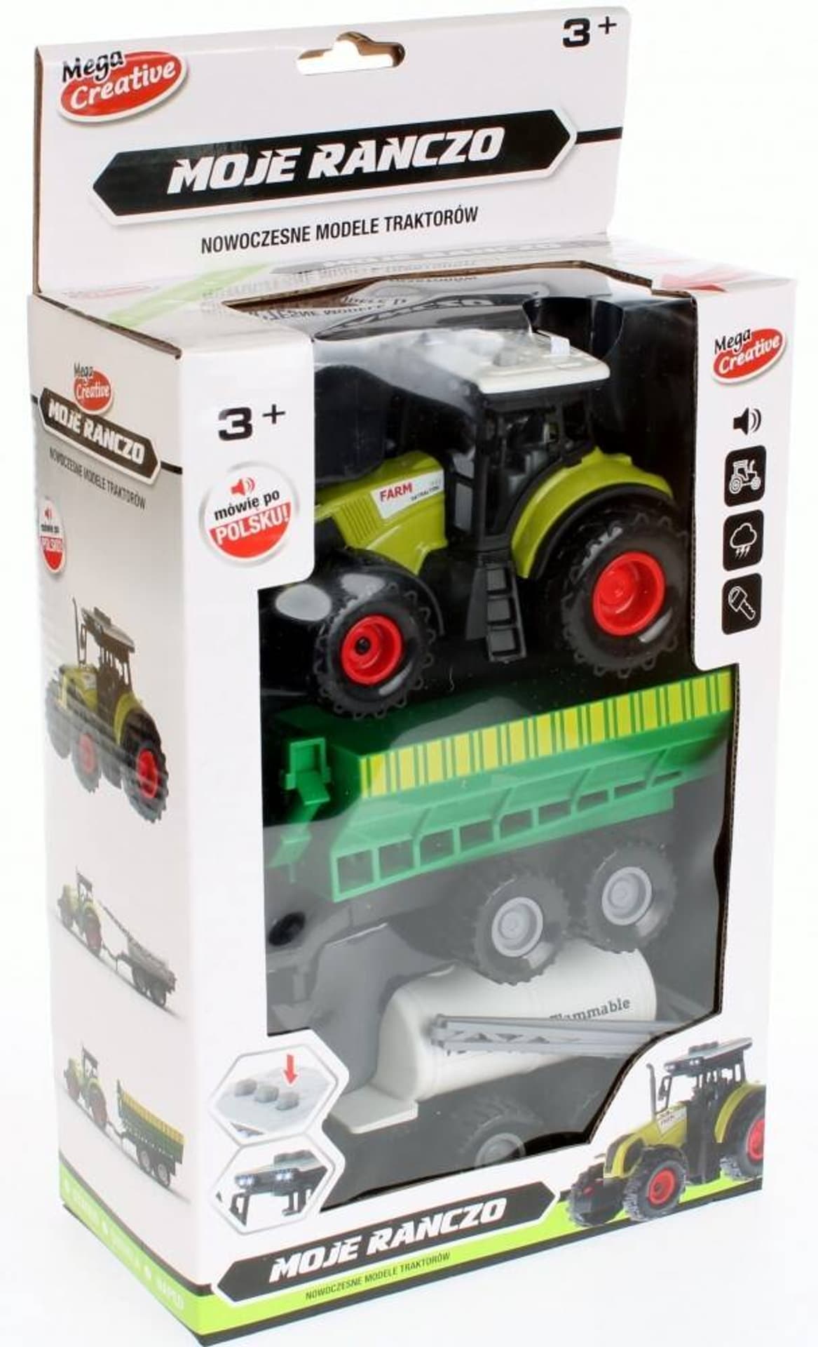 

TRAKTOR Z AKCESORIAMI MASZYNA ROLNICZA DŹWIĘK