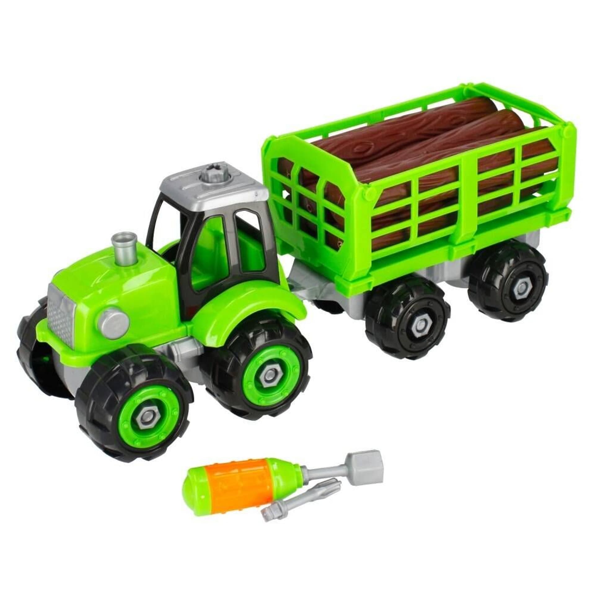 

TRAKTOR DO SKRĘCANIA Z PRZYCZEPĄ ŚRUBOKRĘT KLUCZ