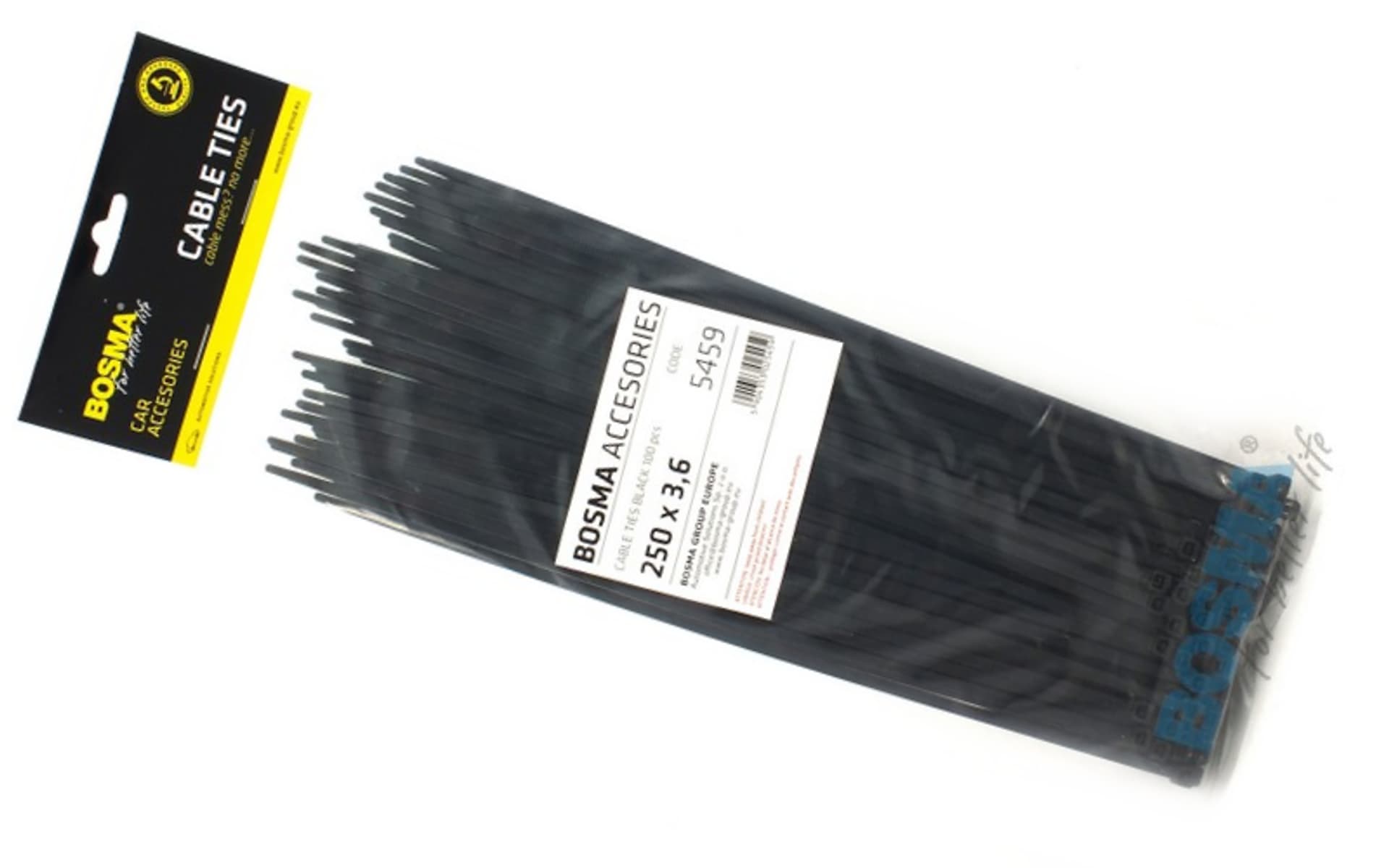 

Opaska zaciskowa BOSMA 3,6*250 mm black (100 pcs)