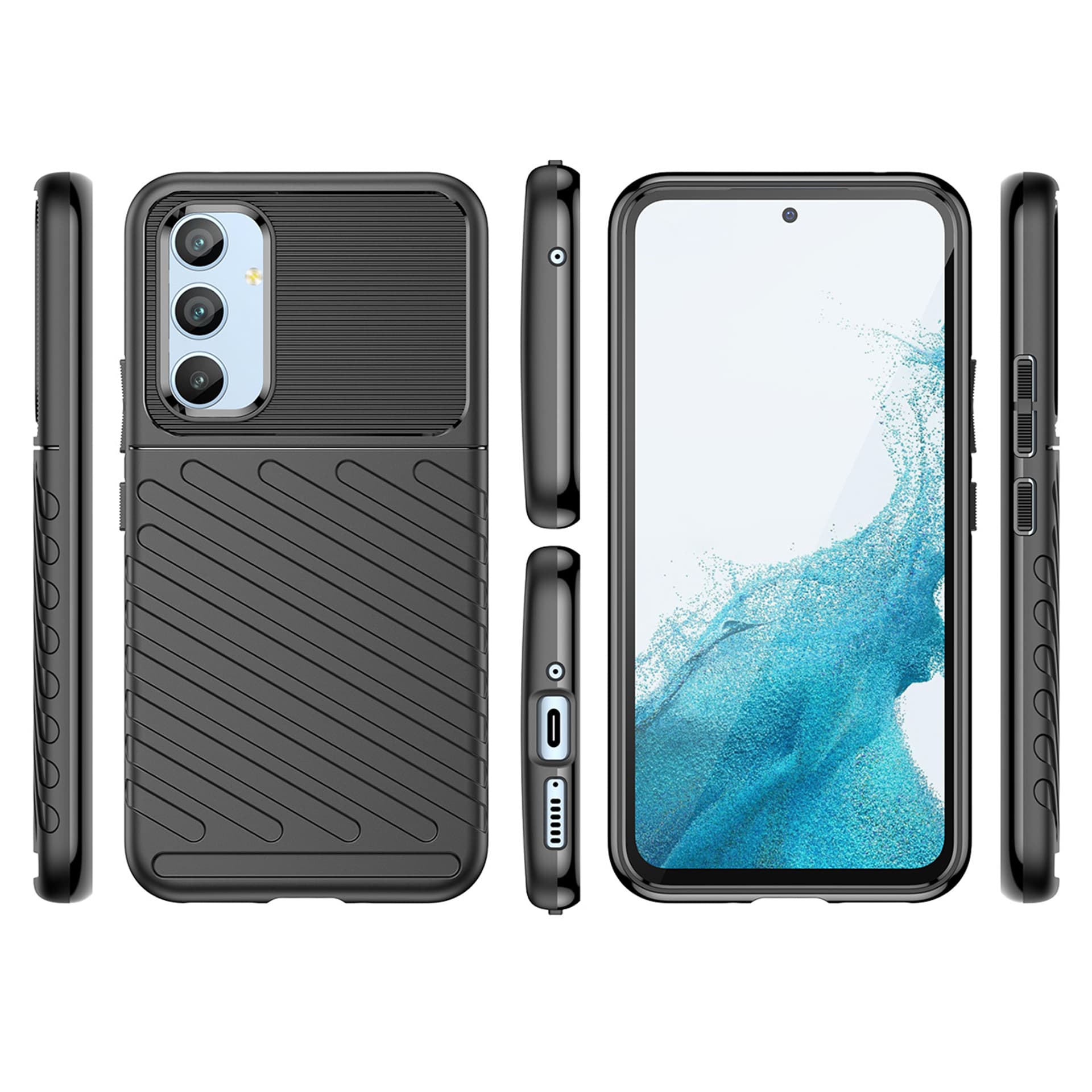 

Thunder Case etui do Samsung Galaxy A54 5G silikonowy pancerny pokrowiec czarne