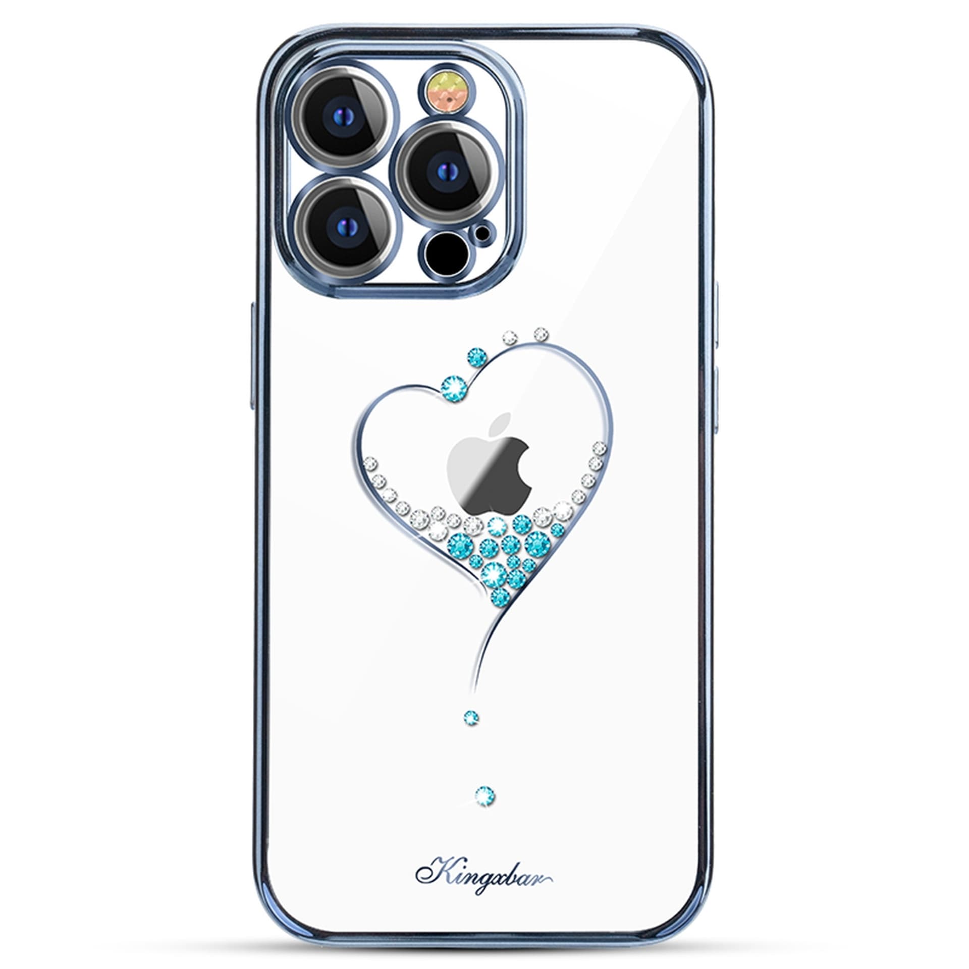 

Kingxbar Wish Series etui ozdobione kryształami iPhone 13 Pro niebieski
