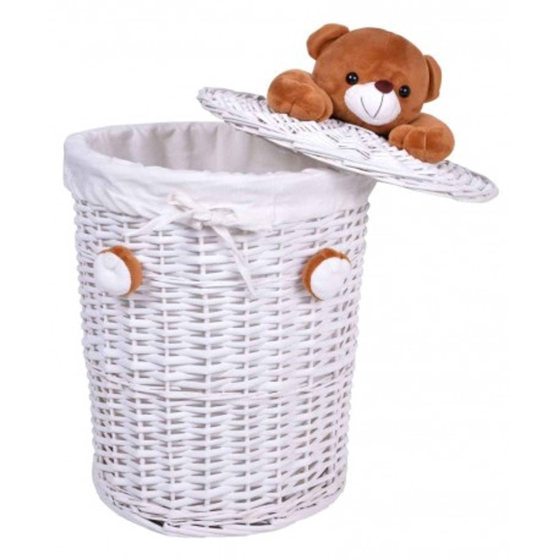 

Kosz wiklinowy Miś 40L