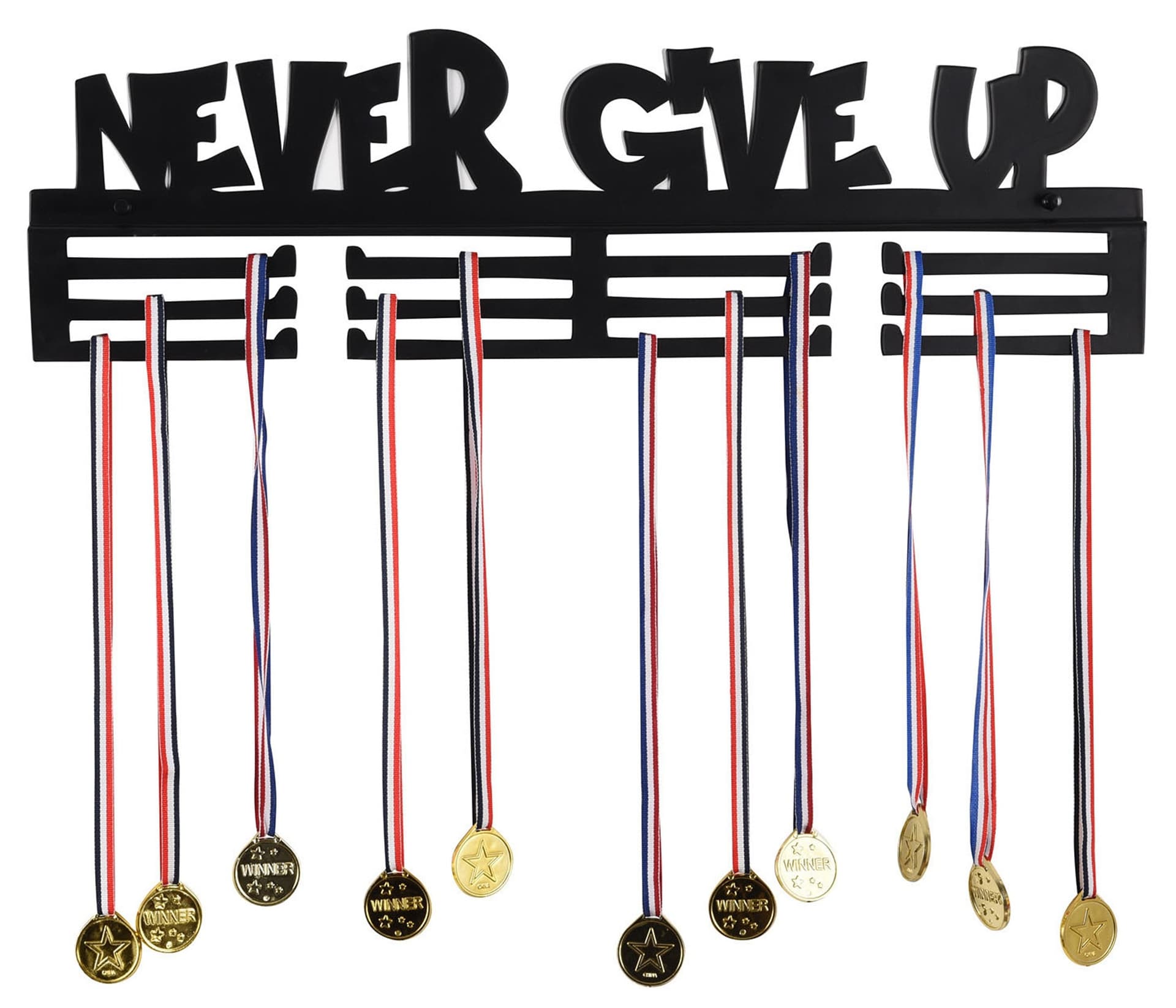 

Wieszak na medale NEVER GIVE UP