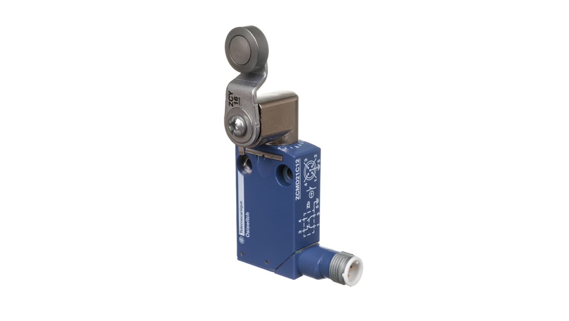 

Wyłącznik krańcowy 1R 1Z migowy metal dźwignia obrotowa M12 5-pinowe XCMD2116C12
