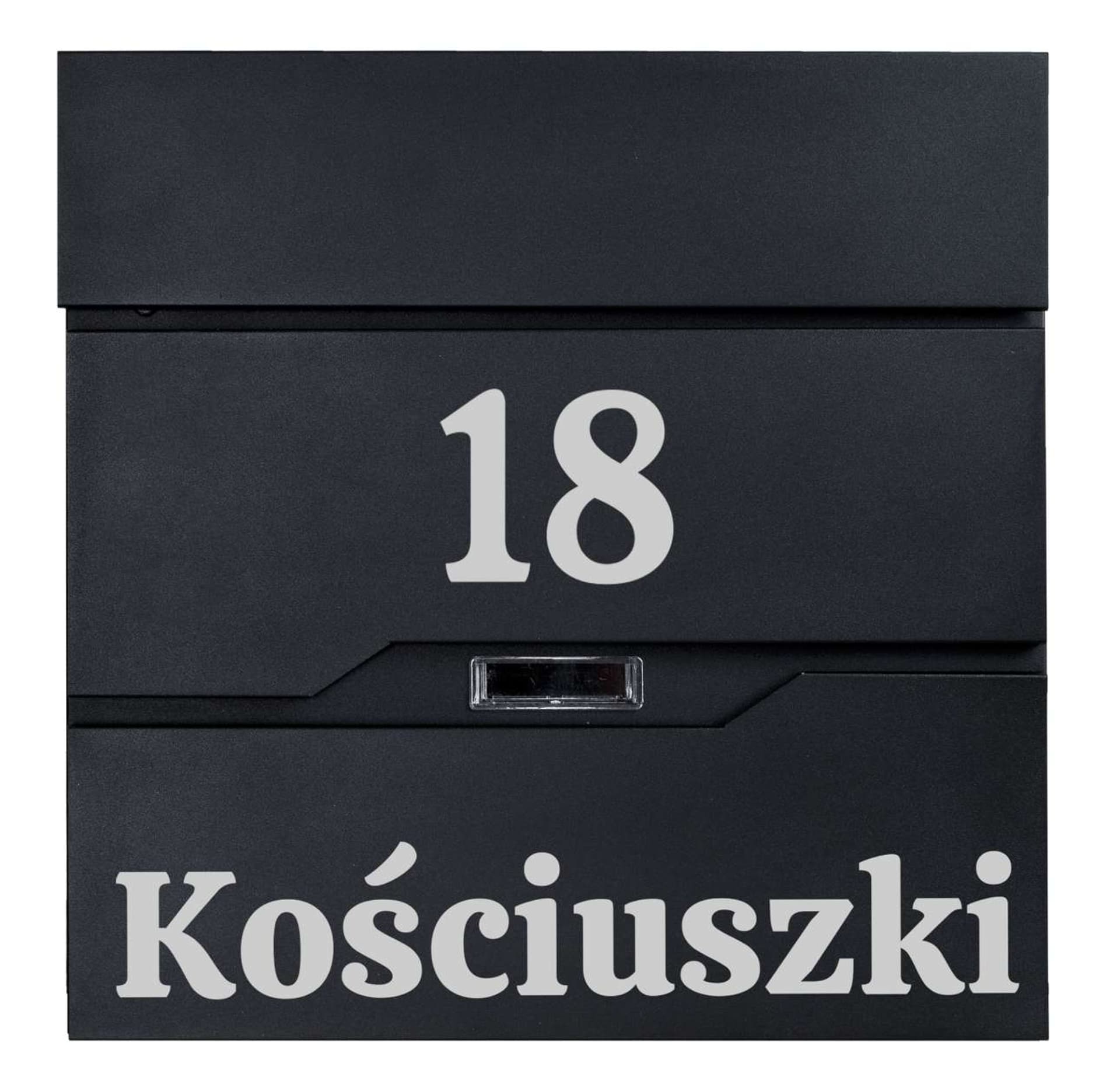 

Skrzynka pocztowa na listy Vidar czarna z napisami