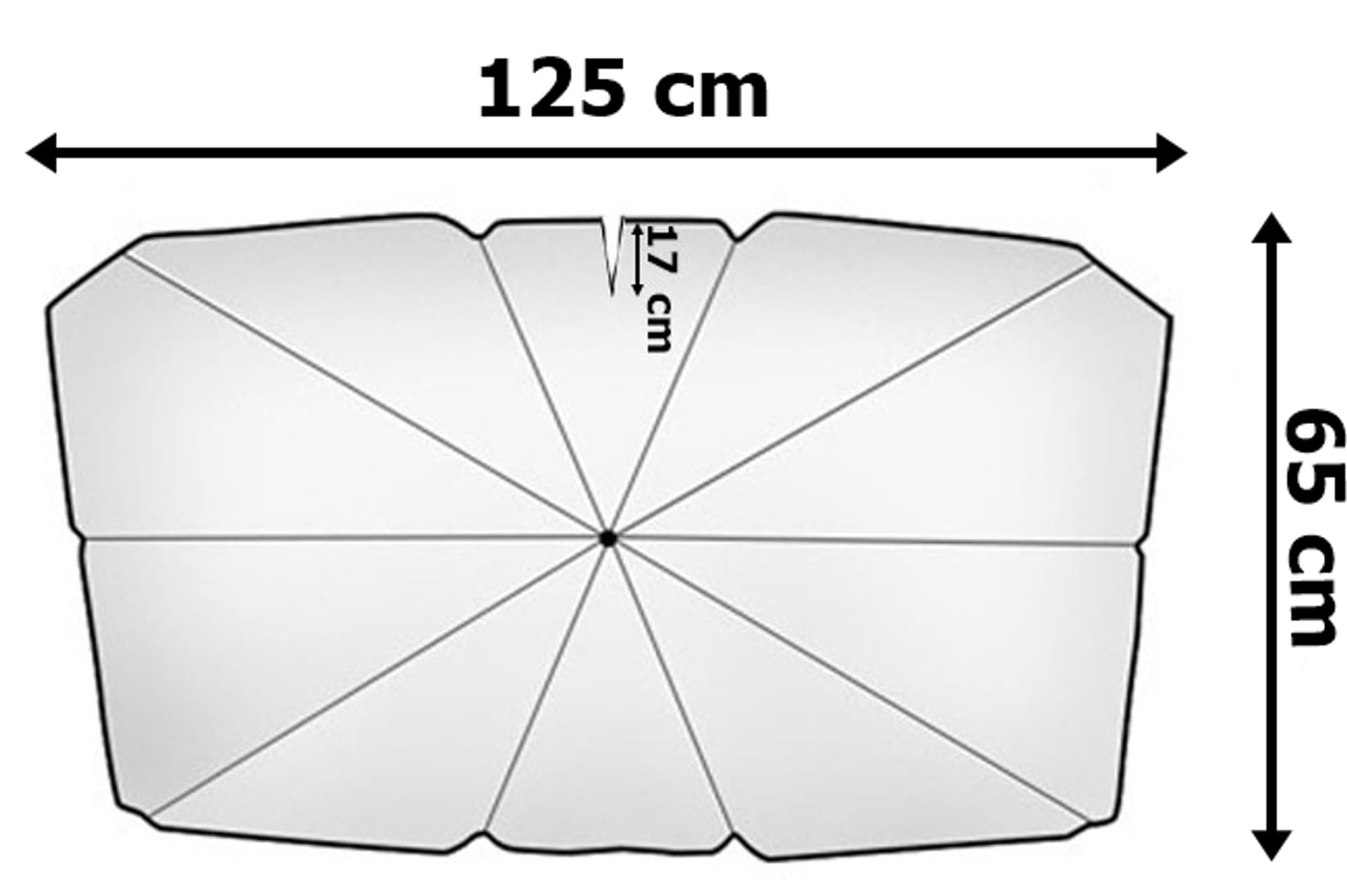 

Osłona przeciwsłoneczna parasol UV HELIOS do samochodu