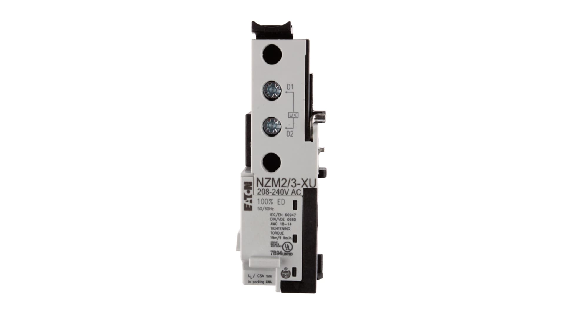 

Wyzwalacz podnapięciowy 208-240V AC NZM2/3-XU208-240AC 259499