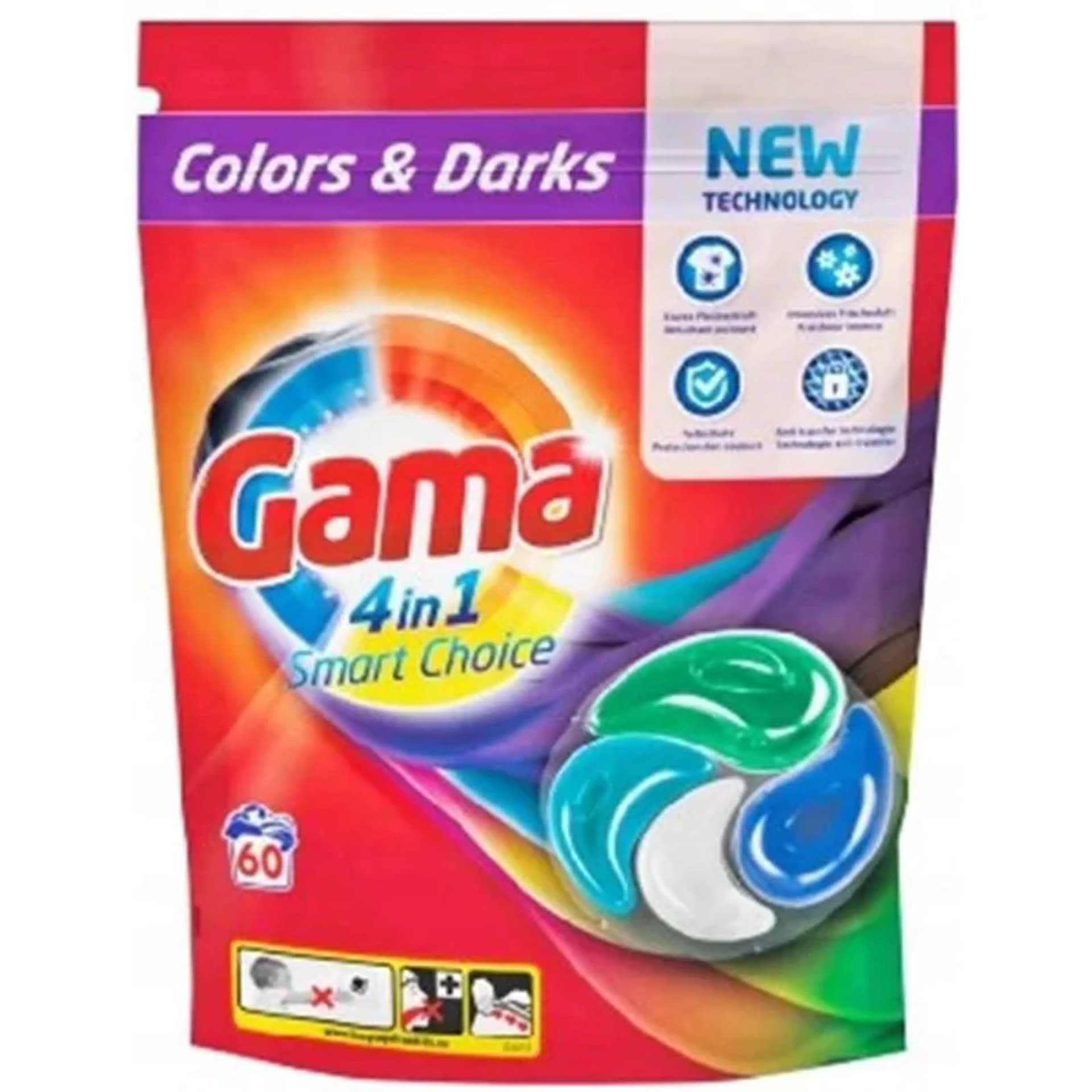 

Gama Color & Darks 4 in 1 Kapsułki do Prania 60 szt.