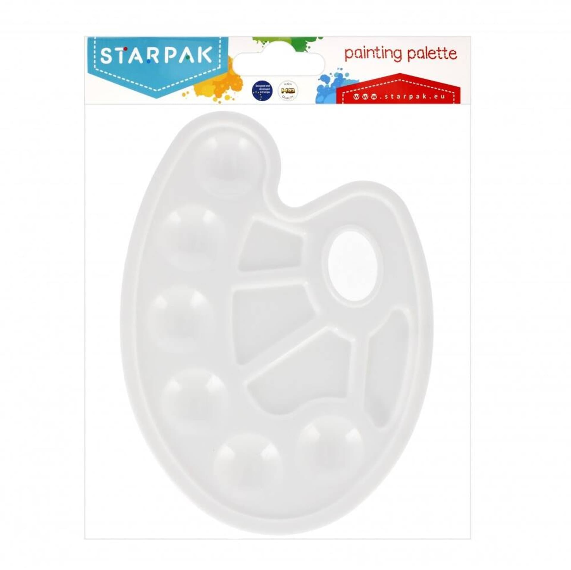 

Paleta do farb owalna biała STARPAK 236216